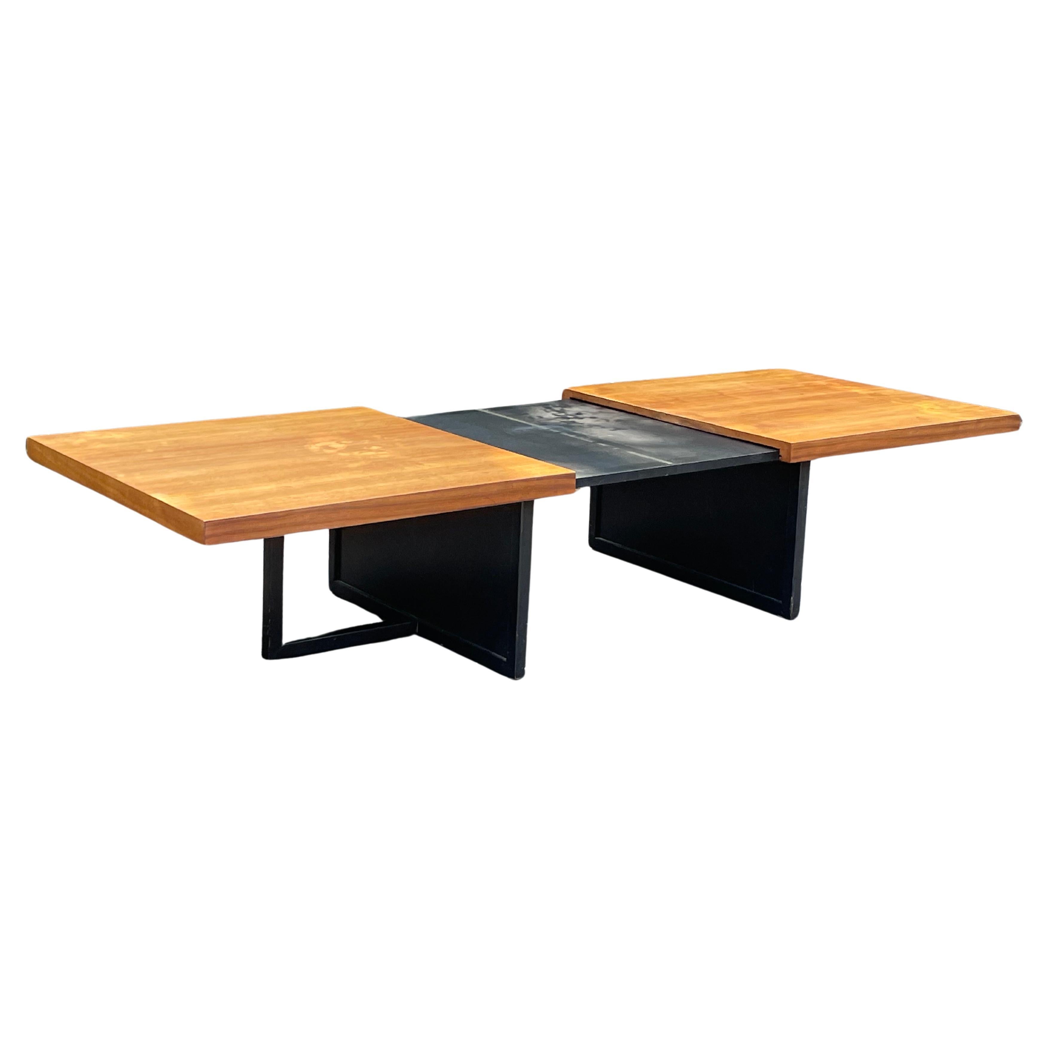 Mid-Century Modern John Keal Expanding Coffee Table for Brown Saltman, 1970 For Sale