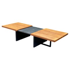 Table basse extensible John Keal pour Brown Saltman, 1970