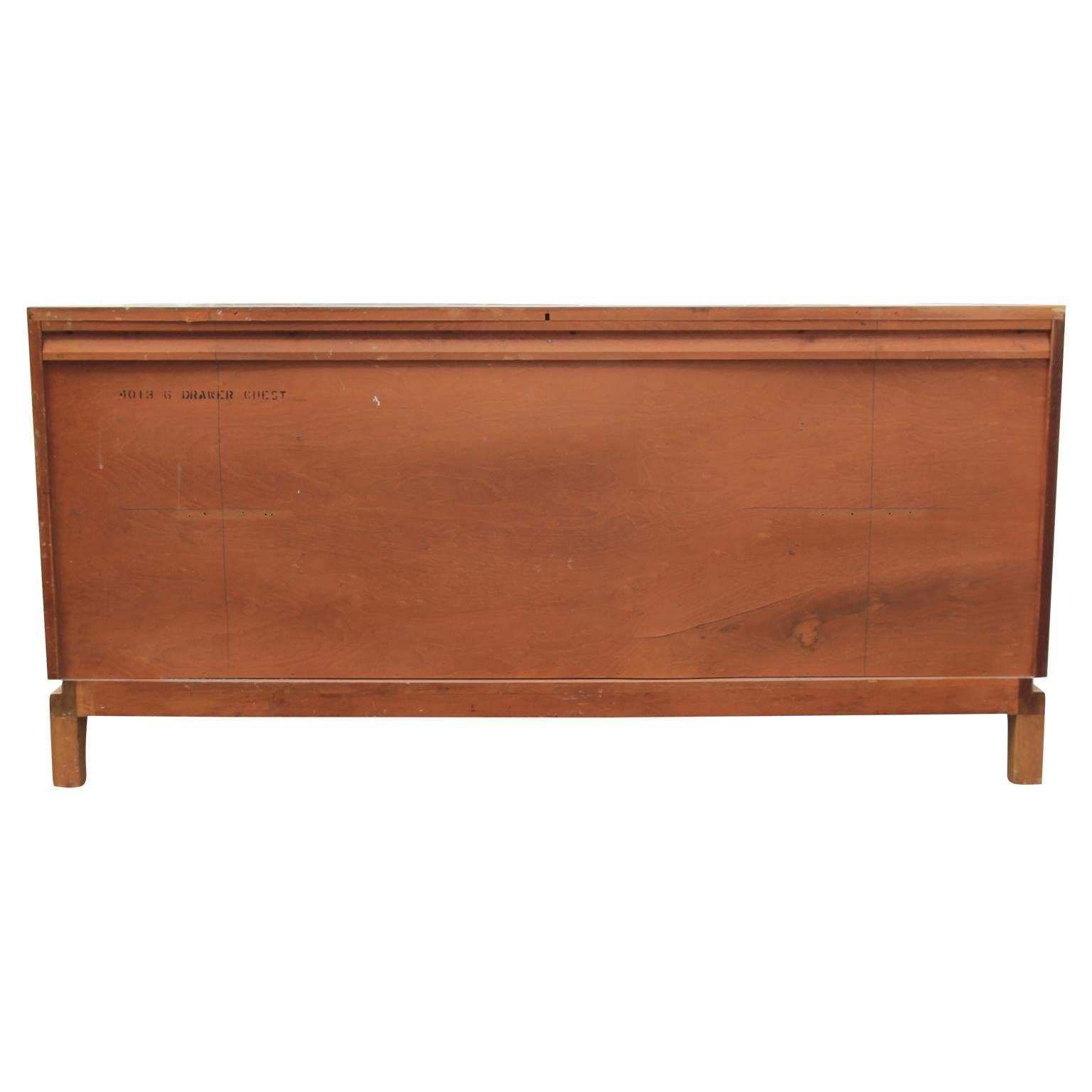 Mid-20th Century John Keal for Brown Saltman Brass and Mahogany Sideboard / Dresser
