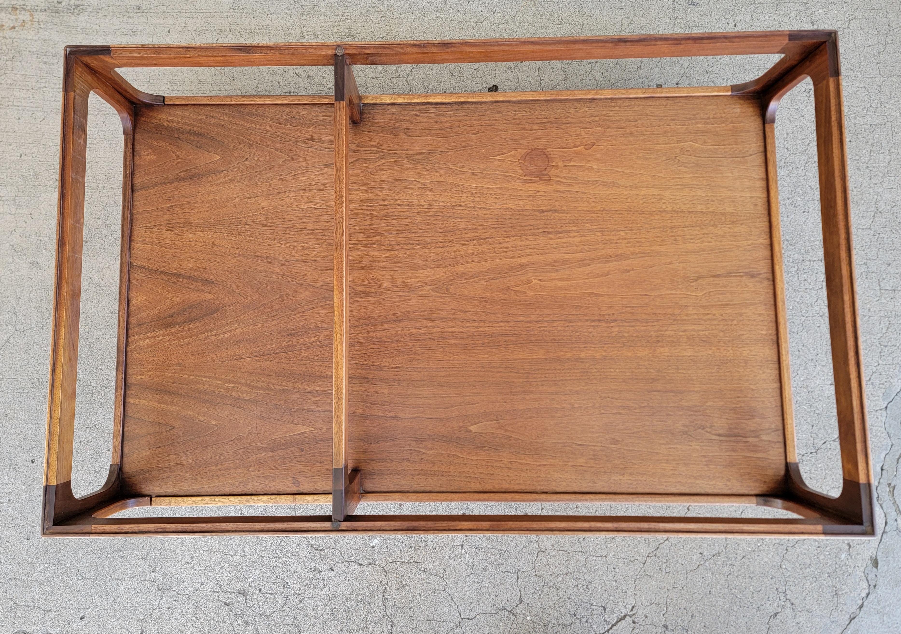 John Keal for Brown Saltman Coffee Table Solid Walnut For Sale 4