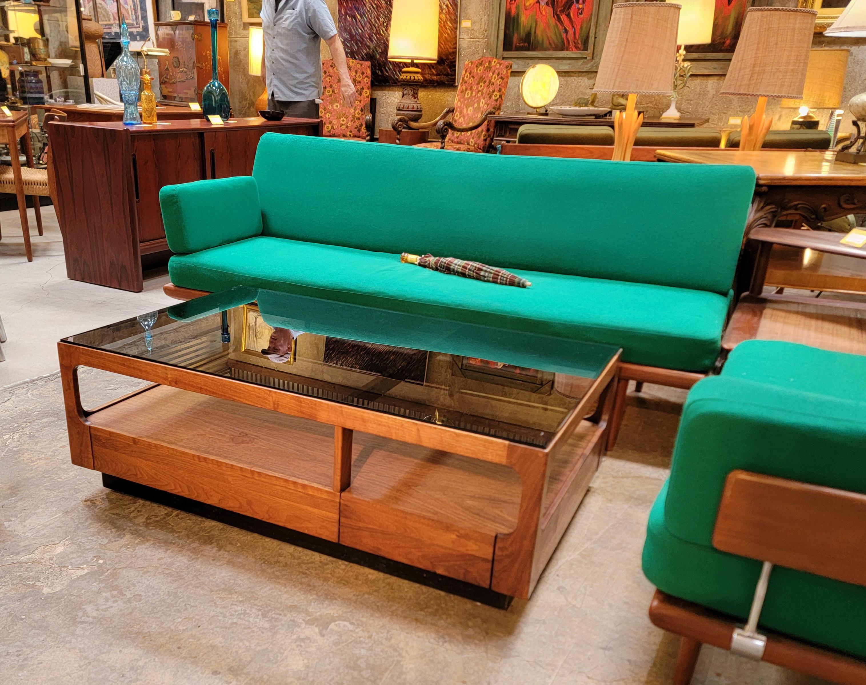 John Keal for Brown Saltman Coffee Table Solid Walnut 6