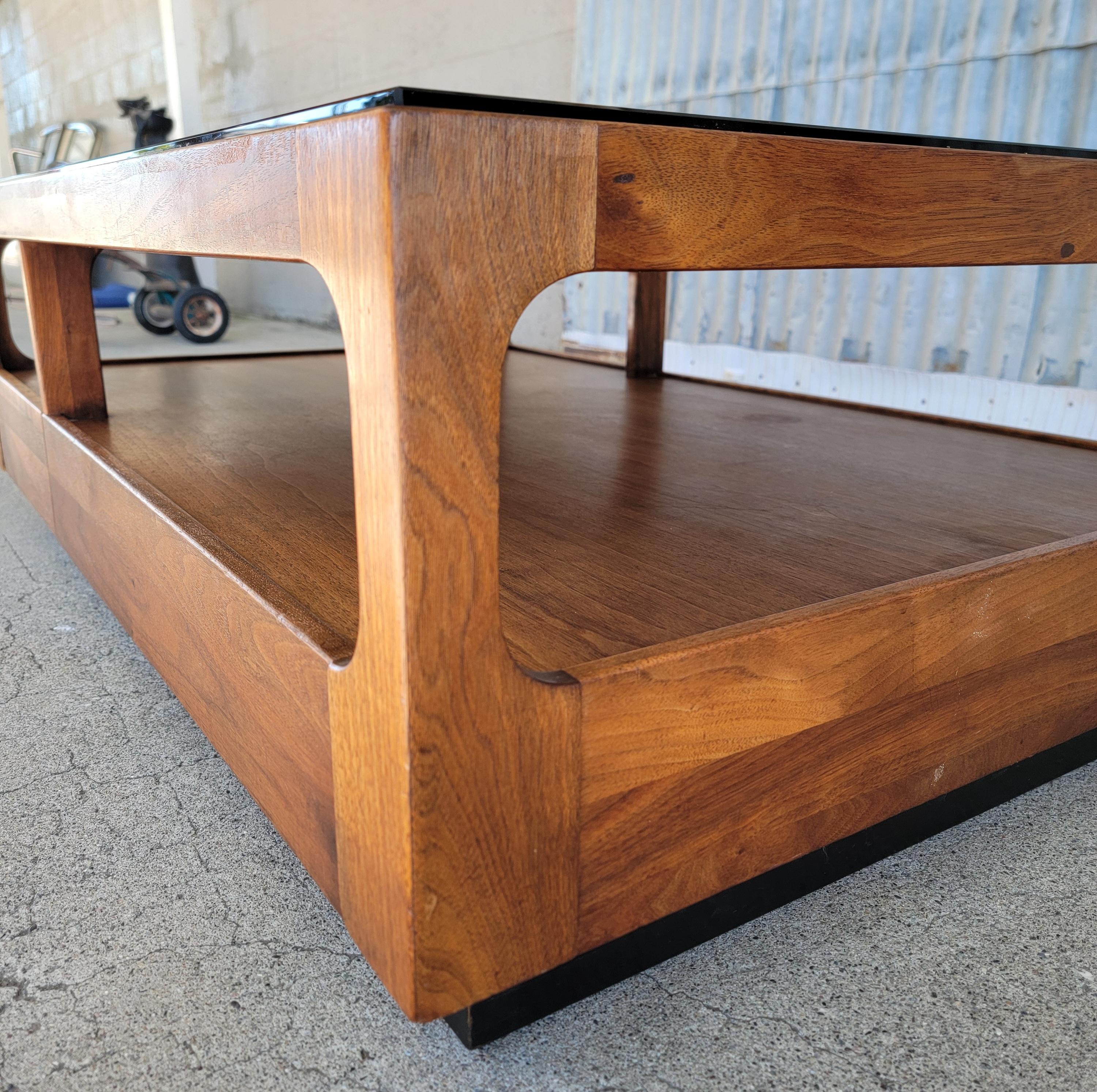American John Keal for Brown Saltman Coffee Table Solid Walnut