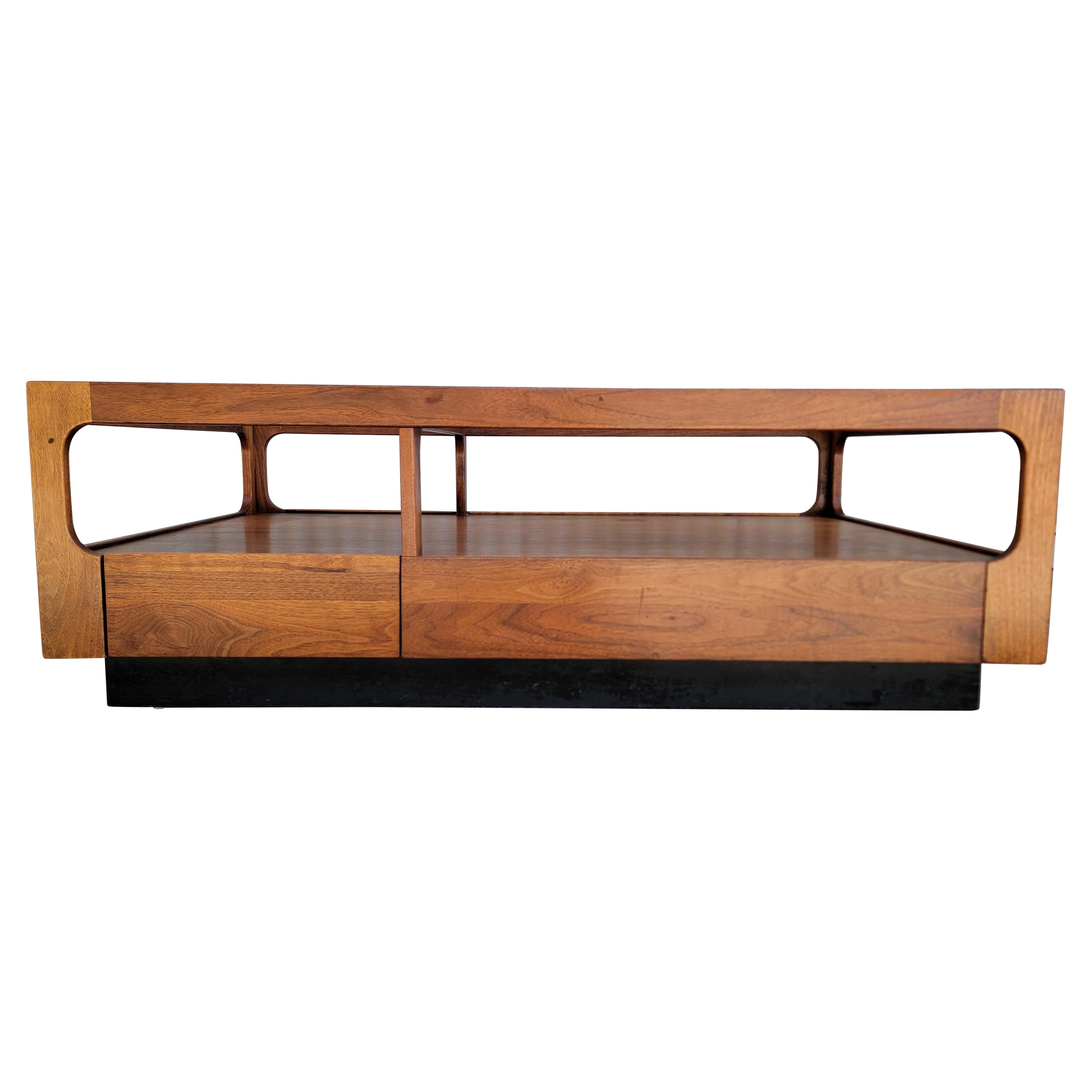 John Keal for Brown Saltman Coffee Table Solid Walnut