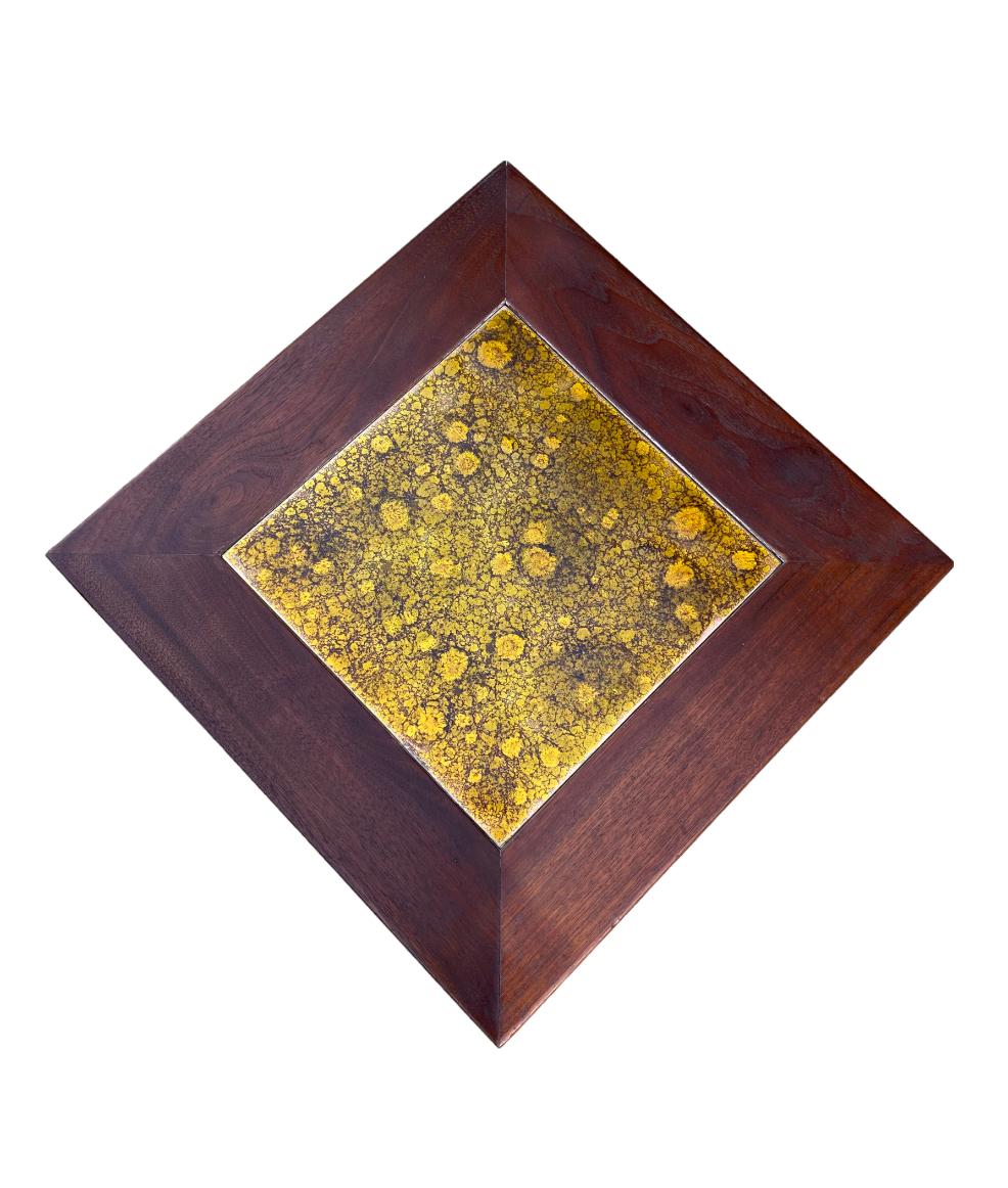 20th Century John Keal for Brown Saltman “Constellation” Walnut Side Table For Sale