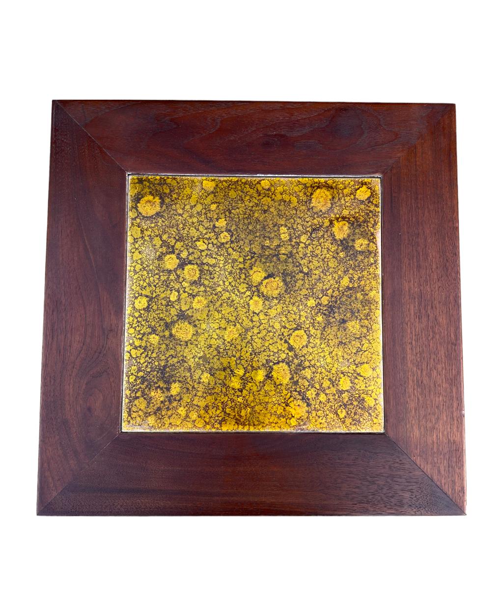 John Keal for Brown Saltman “Constellation” Walnut Side Table For Sale 1