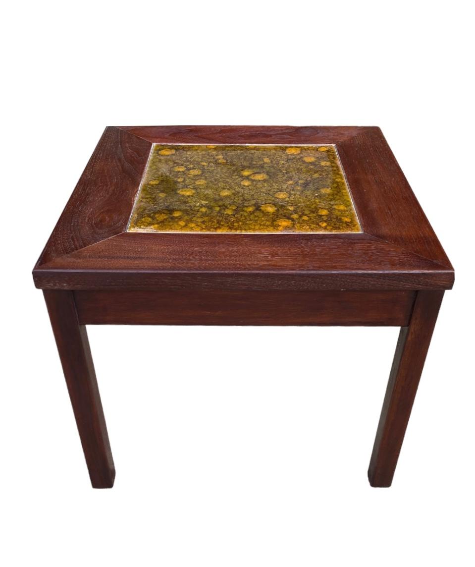 John Keal for Brown Saltman “Constellation” Walnut Side Table For Sale 2