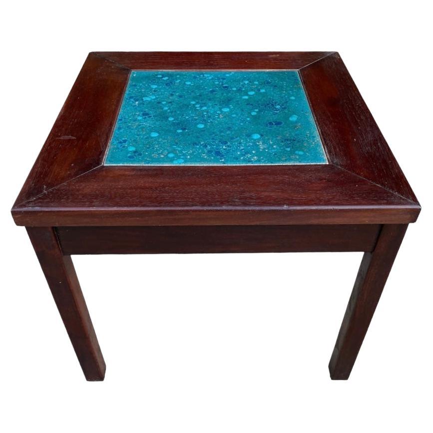 John Keal for Brown Saltman “Constellation” Walnut Side Table For Sale