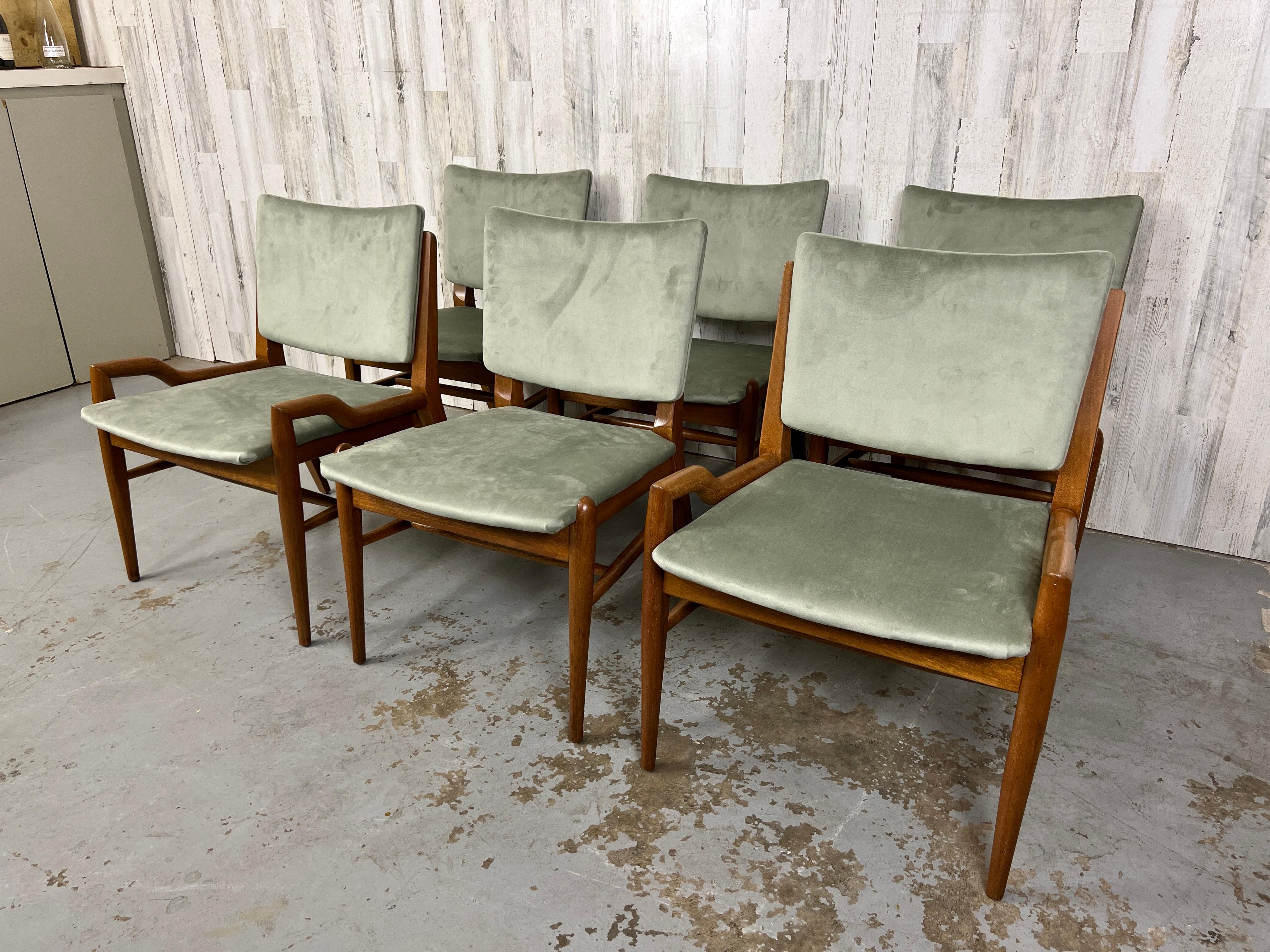 Upholstery John Keal for Brown Saltman Dining Chairs