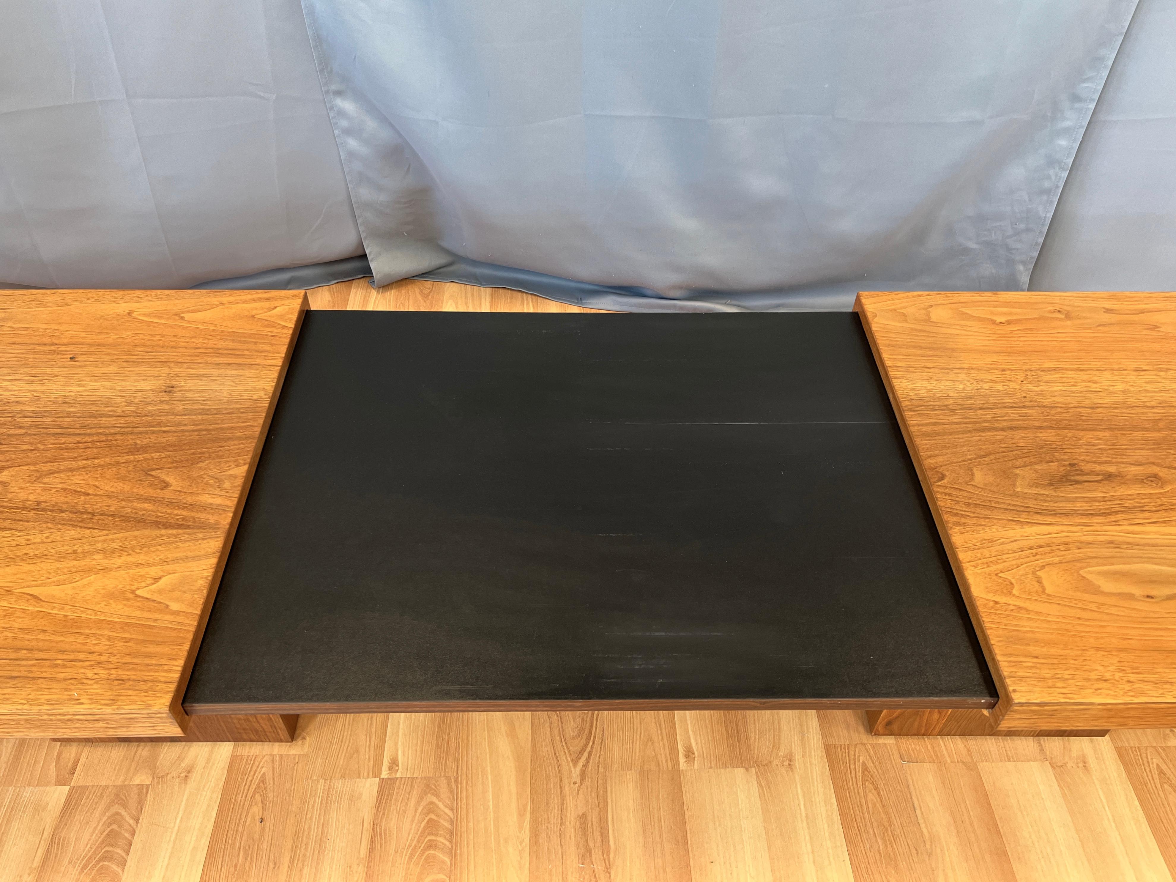 Mid-20th Century John Keal for Brown Saltman Expandable Walnut Coffee Table