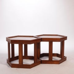 John Keal for Brown Saltman Hexagonal End Tables