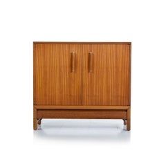 John Keal for Brown-Saltman Mahogany Bar Cabinet Server, 1950s