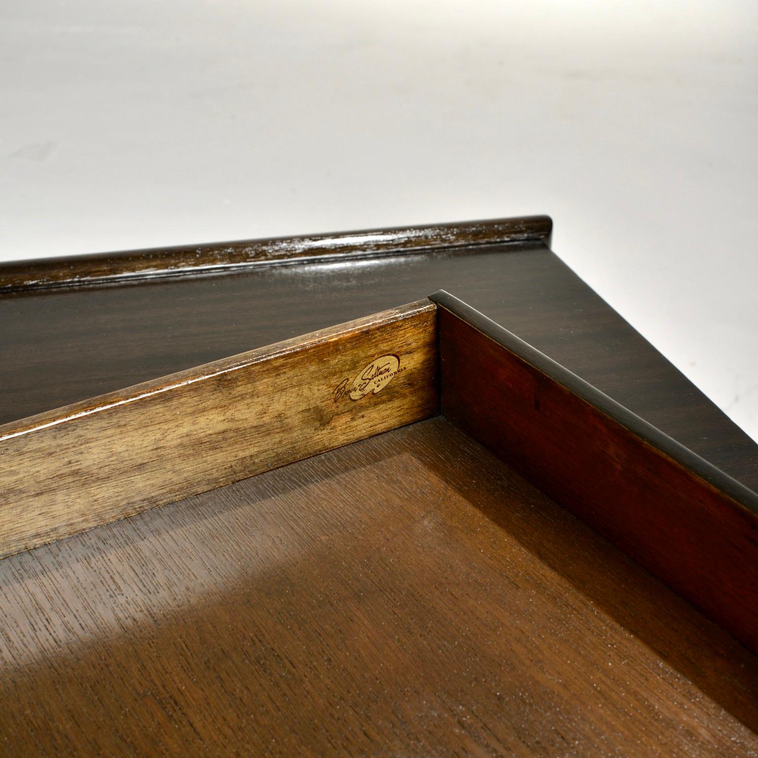 John Keal for Brown Saltman Mahogany Side Table 5