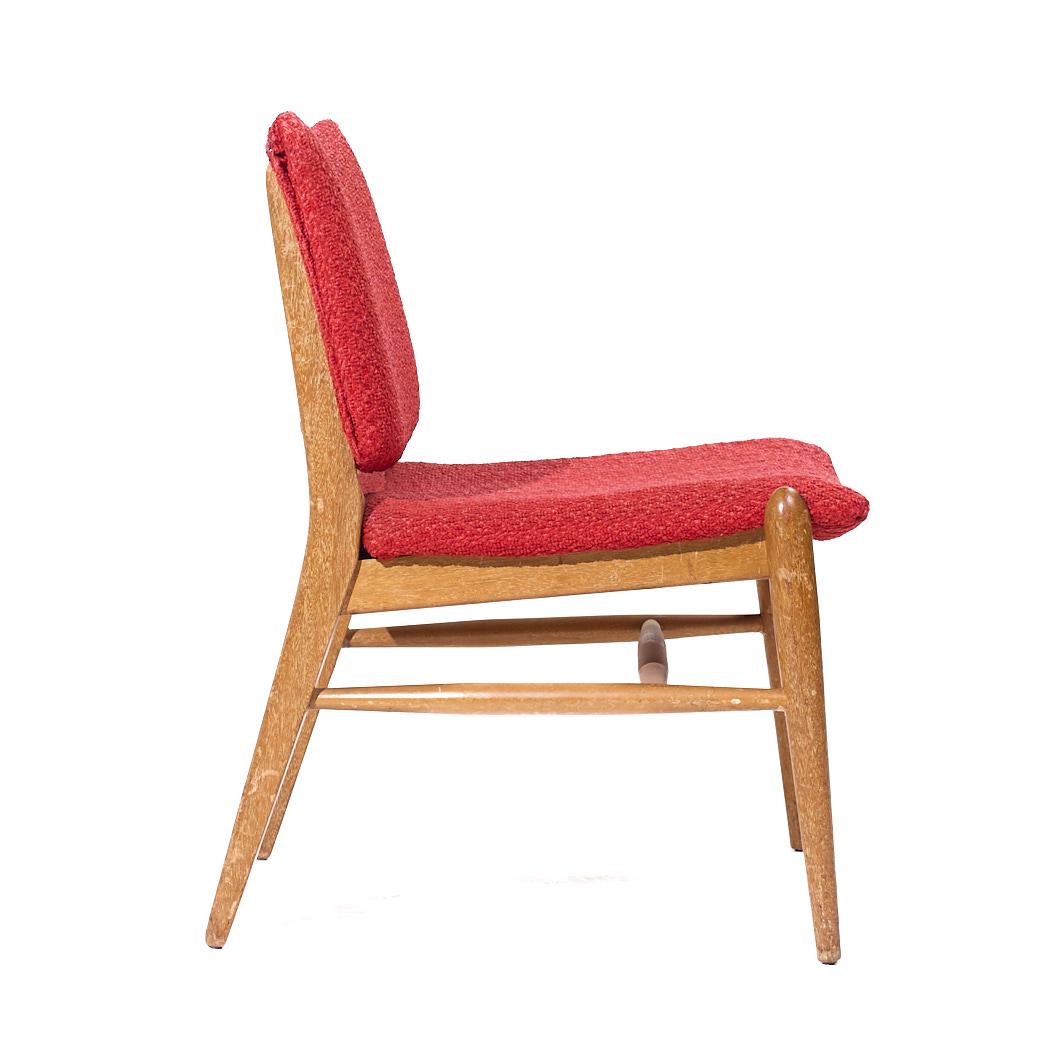 John Keal for Brown Saltman Mid Century Beached Mahogany Dining Chairs - Pair For Sale 2