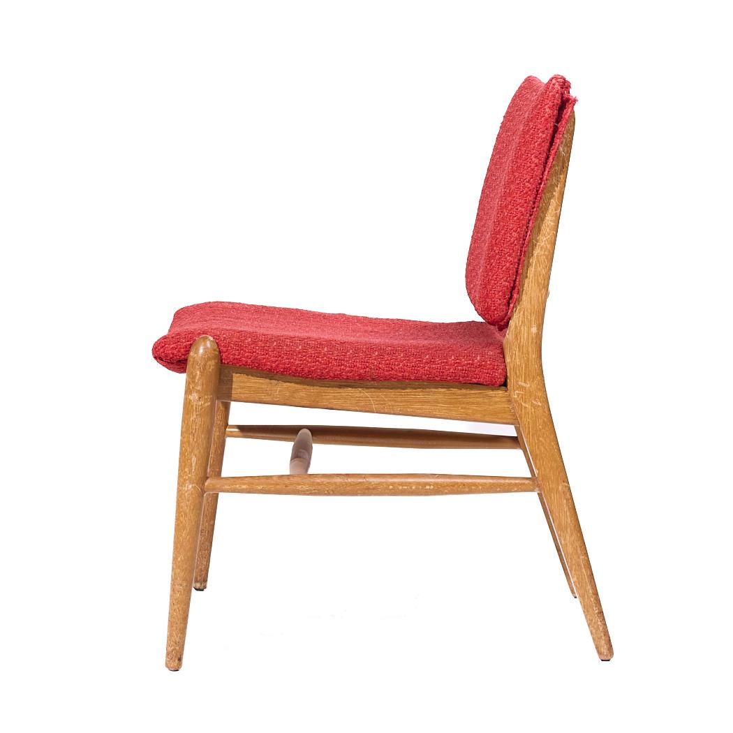 John Keal for Brown Saltman Mid Century Beached Mahogany Dining Chairs - Pair For Sale 3