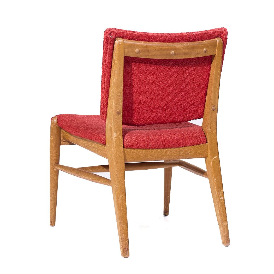 John Keal for Brown Saltman Mid Century Beached Mahogany Dining Chairs - Pair For Sale 1