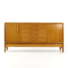 John Keal for Brown Saltman Mid Century Bleached Mahogany Credenza