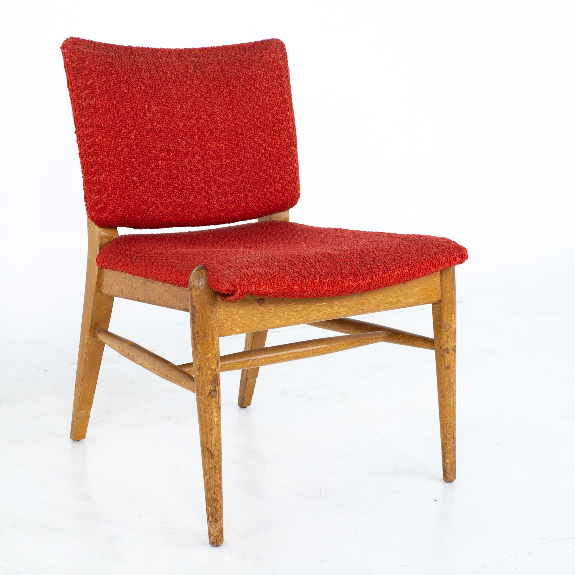 John Keal for Brown Saltman Mid Century Mahogany Dining Chairs, Set of 4 5
