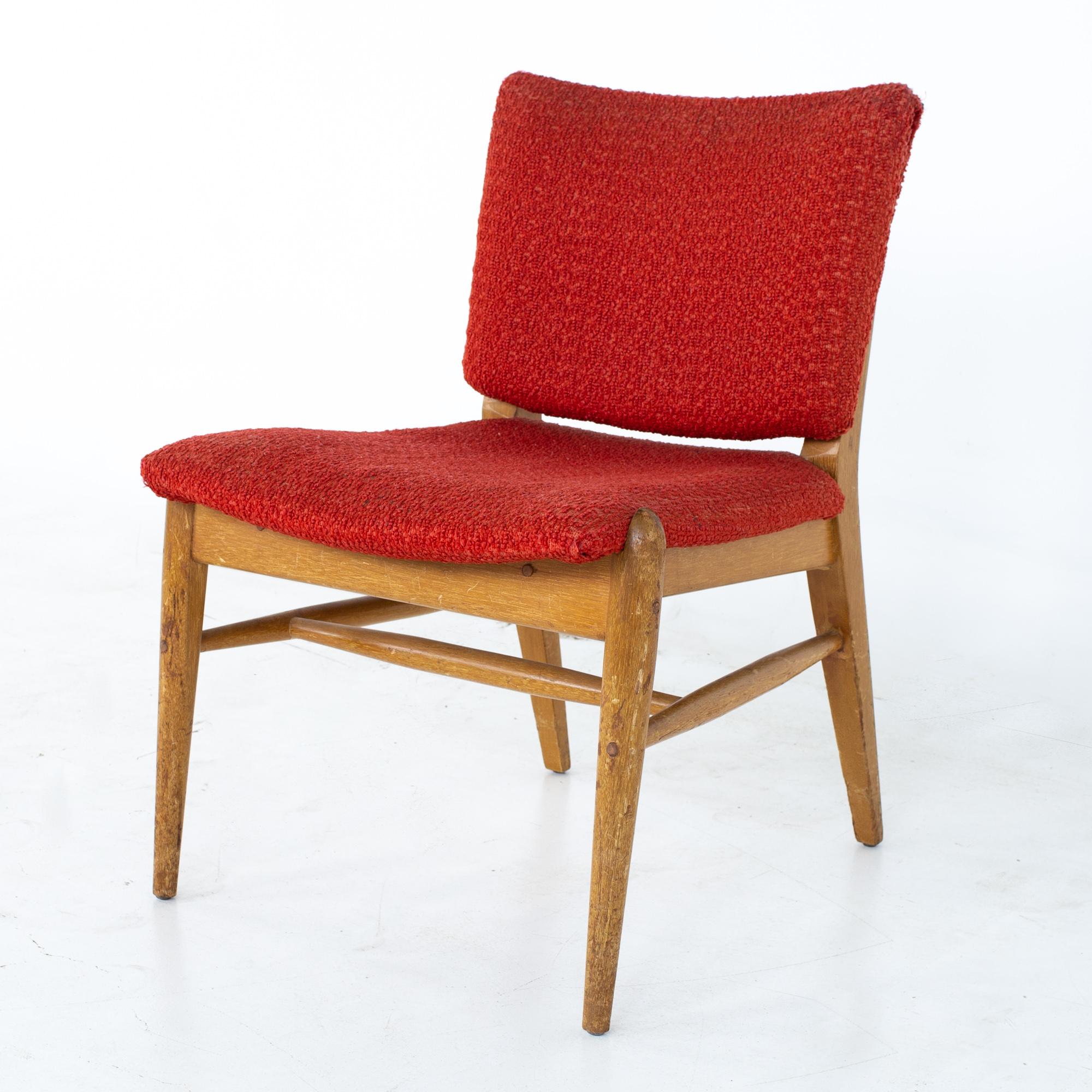 John Keal for Brown Saltman Mid Century Mahogany Dining Chairs, Set of 4 7