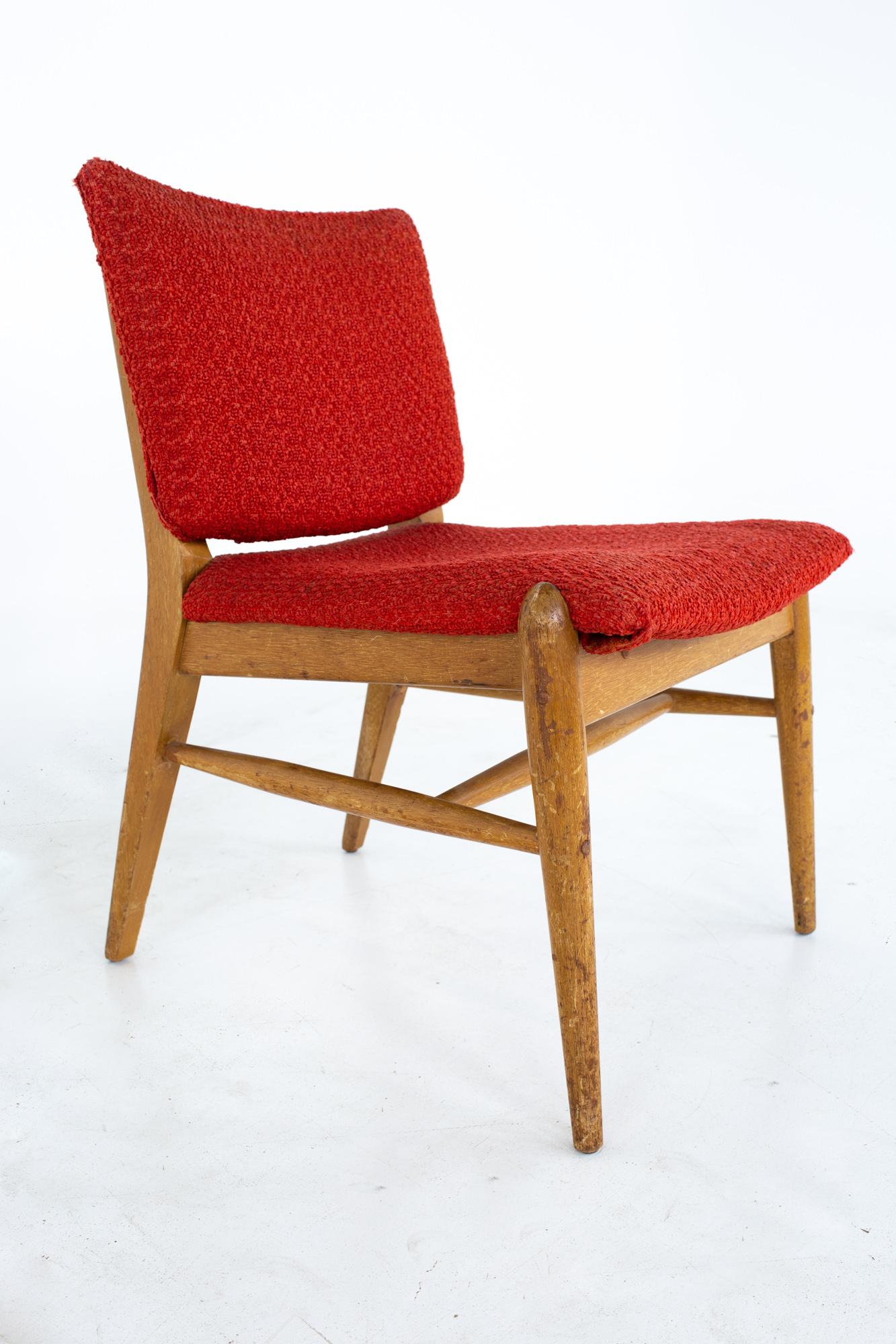 John Keal for Brown Saltman Mid Century Mahogany Dining Chairs, Set of 4 8
