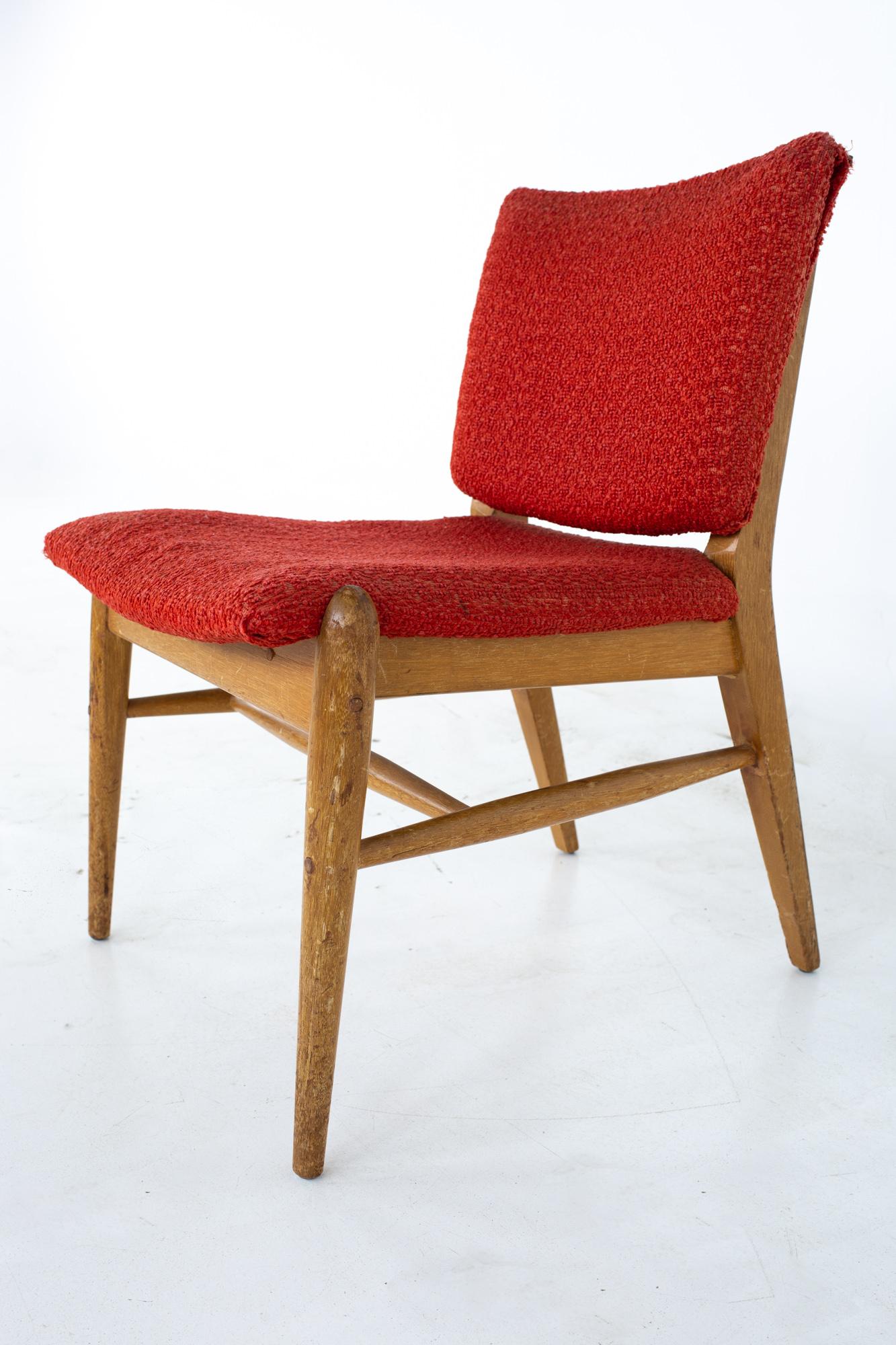 John Keal for Brown Saltman Mid Century Mahogany Dining Chairs, Set of 4 10