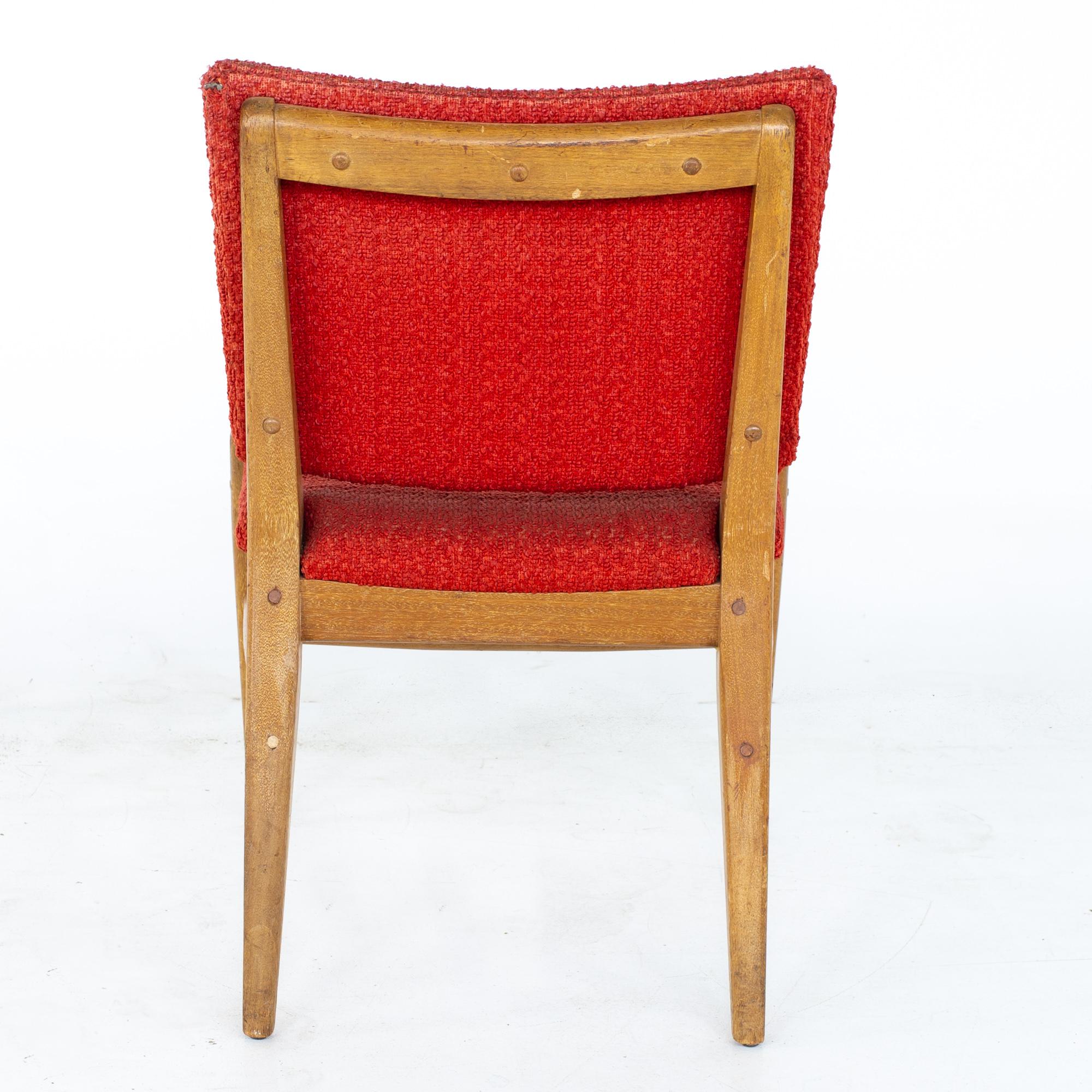 John Keal for Brown Saltman Mid Century Mahogany Dining Chairs, Set of 4 12