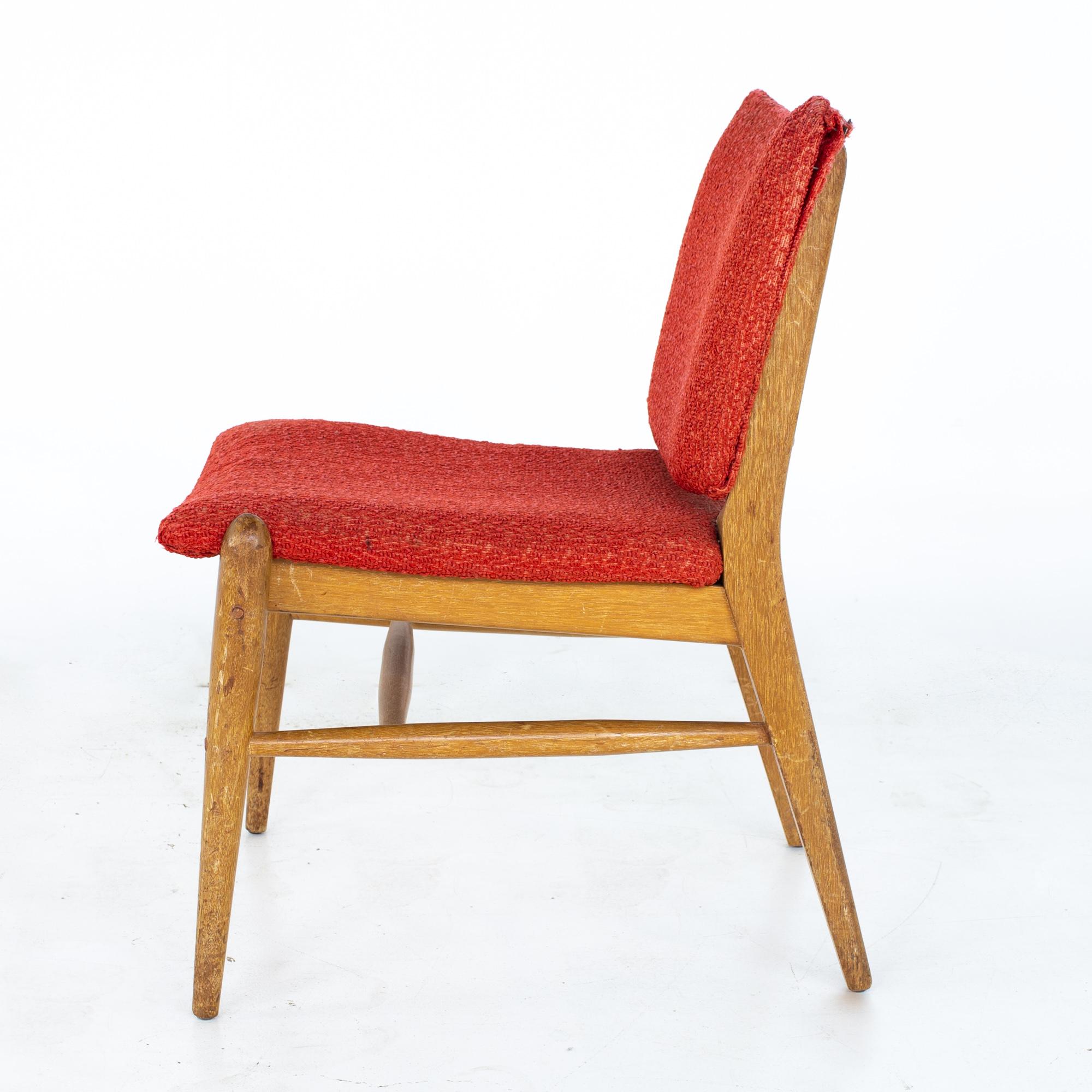 John Keal for Brown Saltman Mid Century Mahogany Dining Chairs, Set of 4 13
