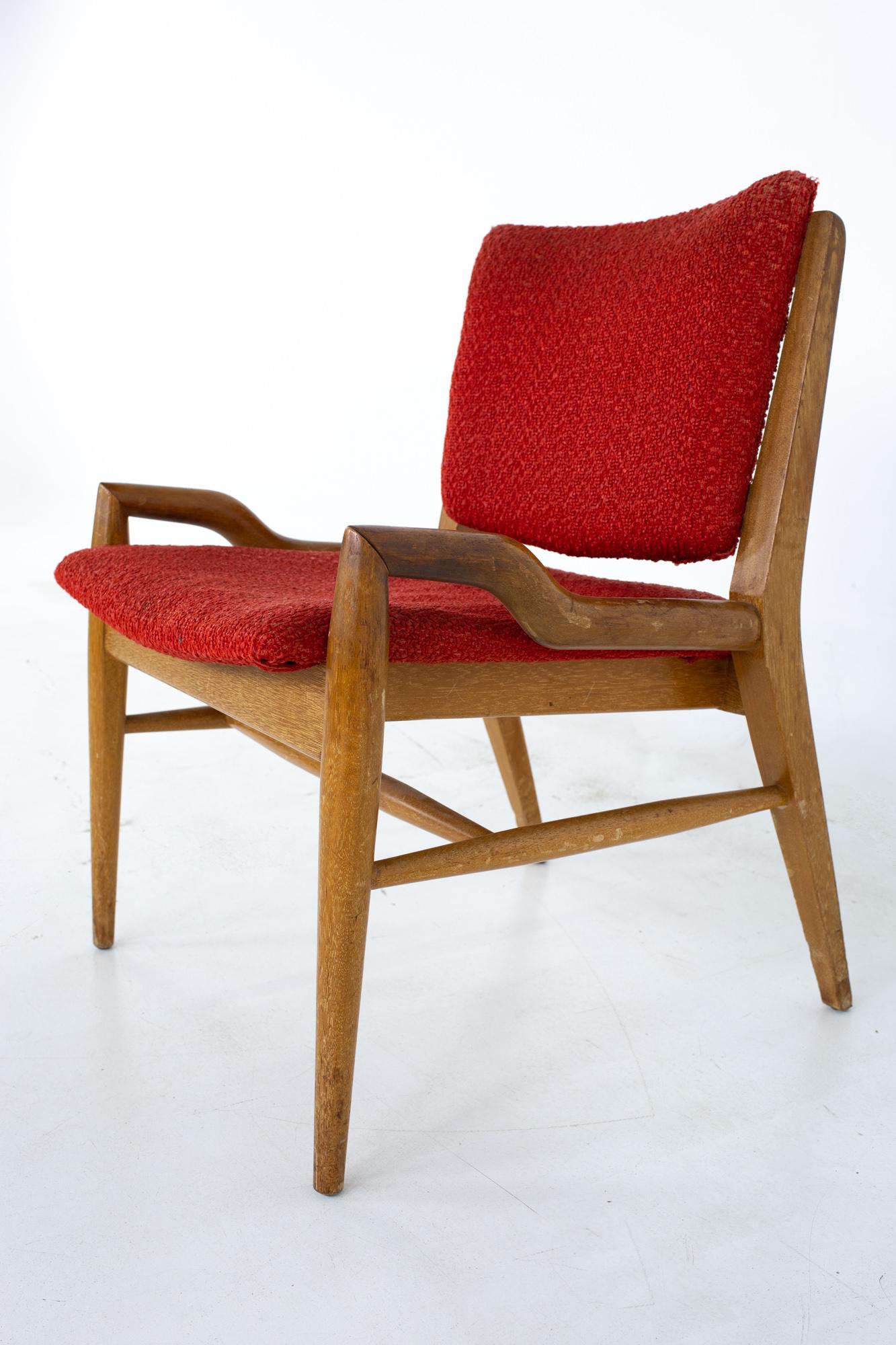 Late 20th Century John Keal for Brown Saltman Mid Century Mahogany Dining Chairs, Set of 4