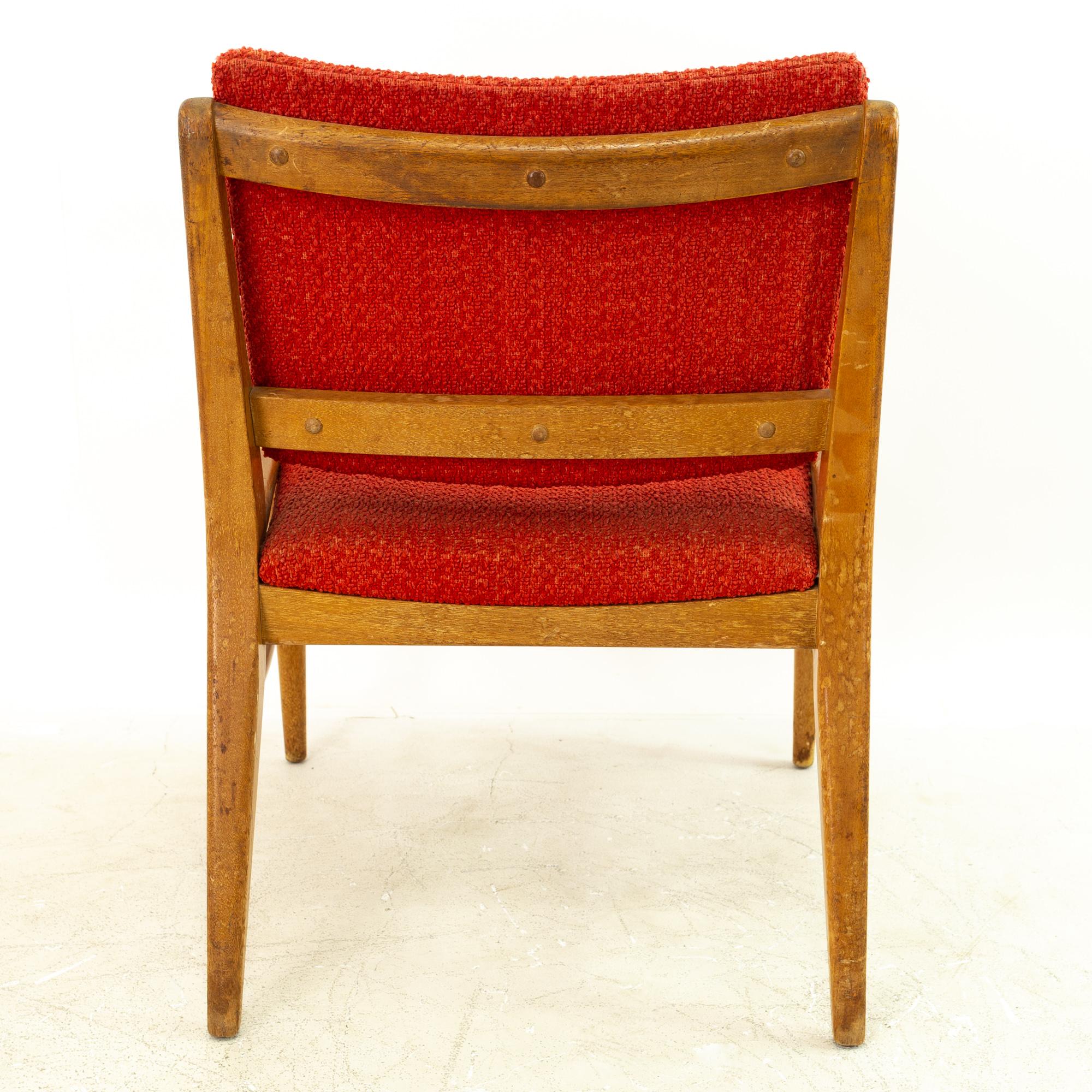 John Keal for Brown Saltman Mid Century Mahogany Dining Chairs, Set of 6 3
