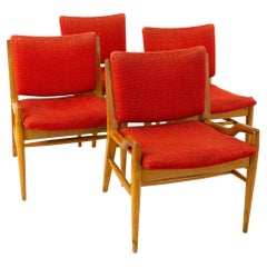 John Keal für Brown Saltman Mid Century Mahagoni-Esszimmerstühle:: 6er-Set
