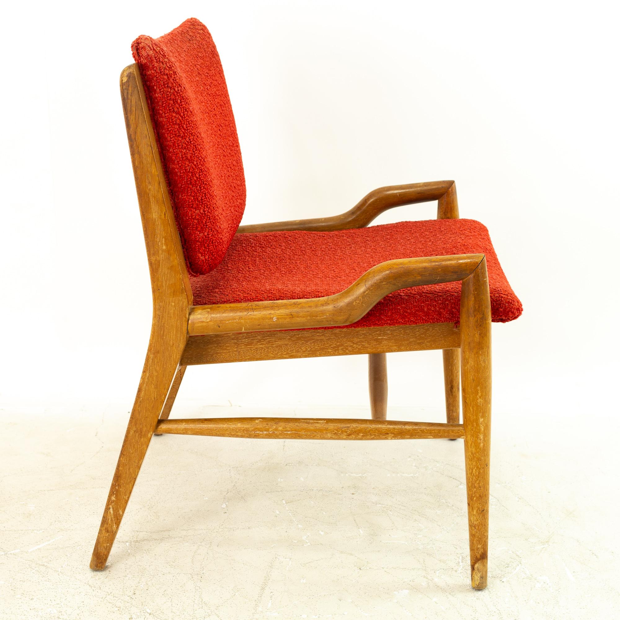 John Keal for Brown Saltman Mid Century Mahogany Dining Chairs, Set of 6 2