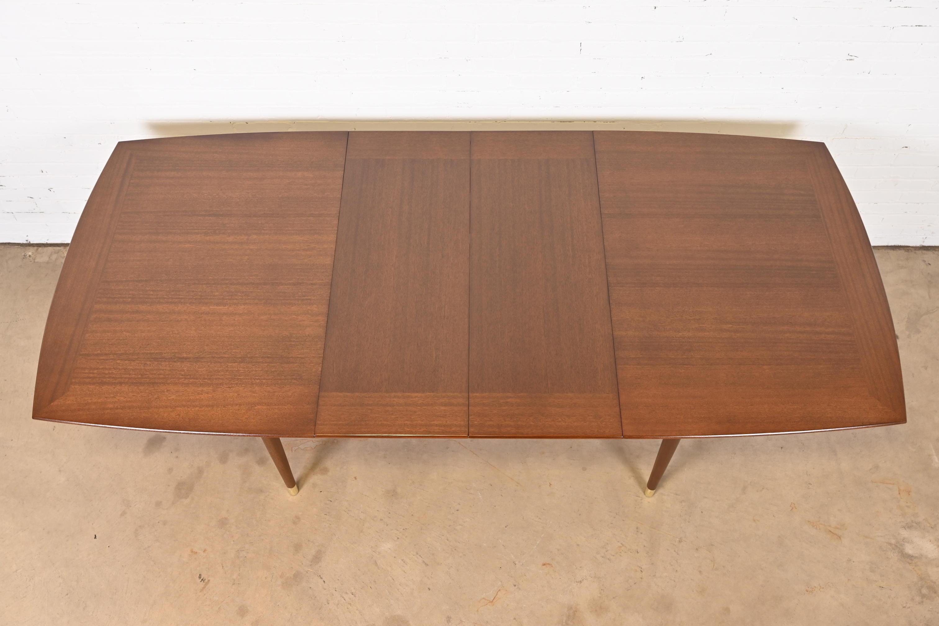 Mid-20th Century John Keal for Brown Saltman Mid-Century Modern Mahogany Dining Table, Refinished