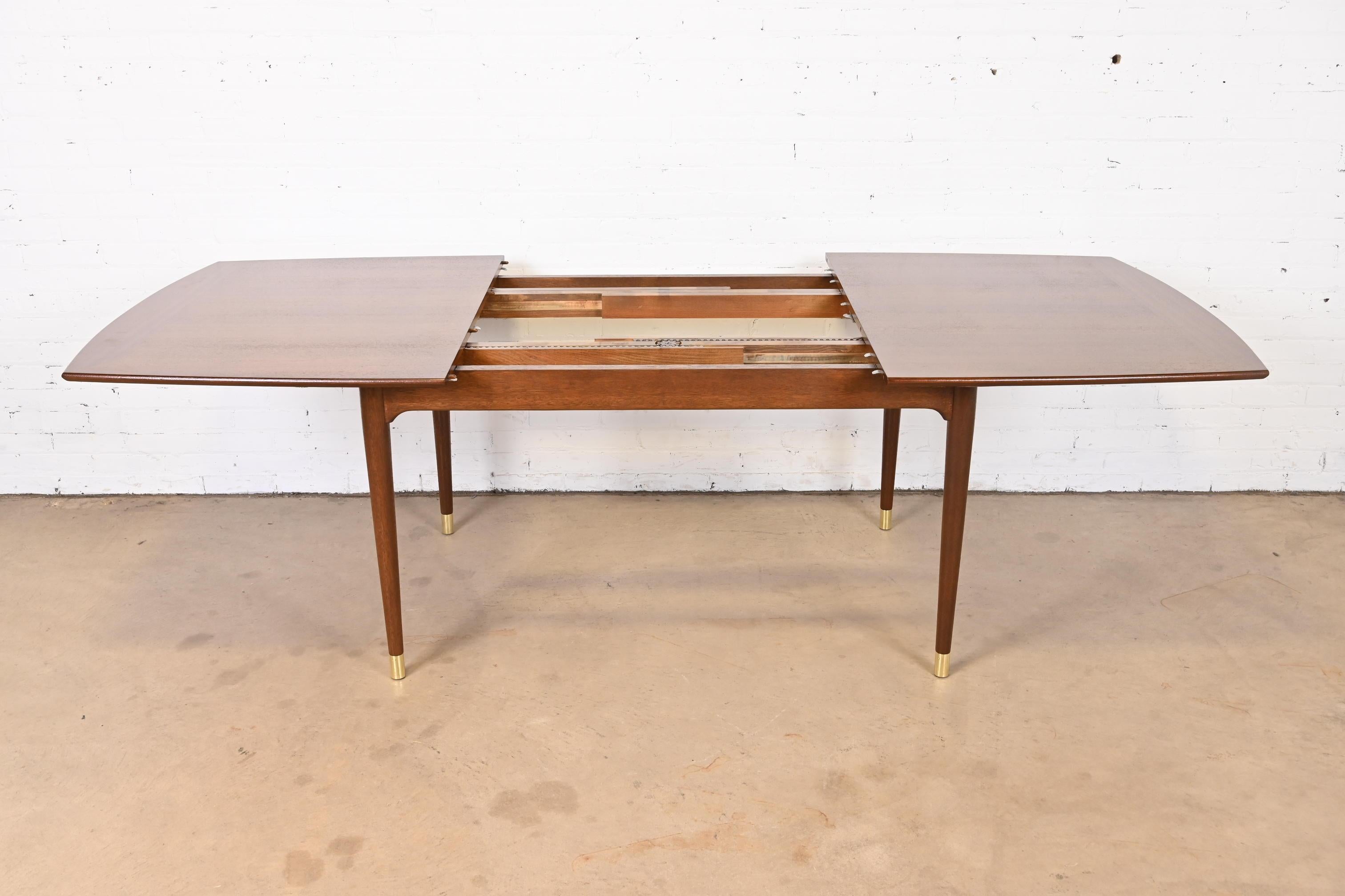 John Keal for Brown Saltman Mid-Century Modern Mahogany Dining Table, Refinished 3