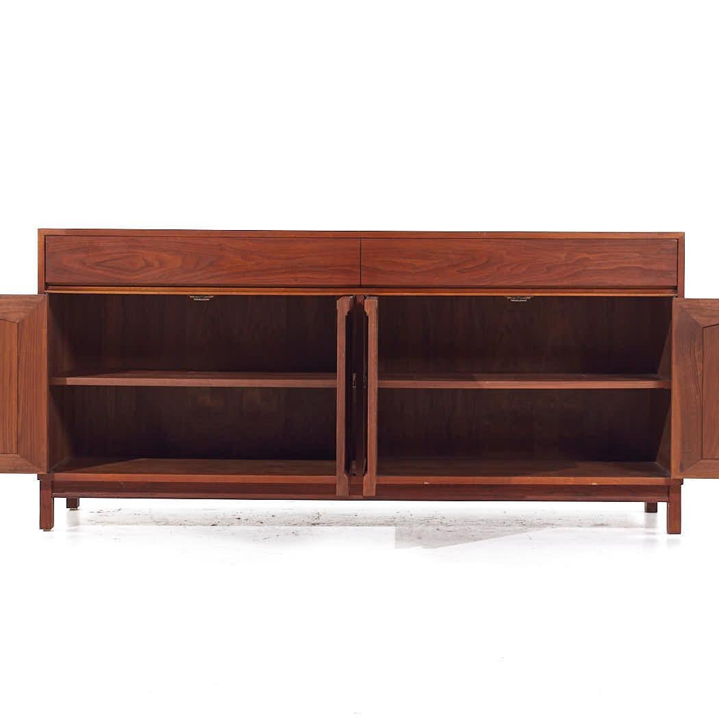 Late 20th Century John Keal for Brown Saltman Mid Century Walnut Credenza For Sale