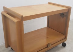 John Keal for Brown Saltman Midcentury Walnut Tea / Bar Cart, circa 1950s