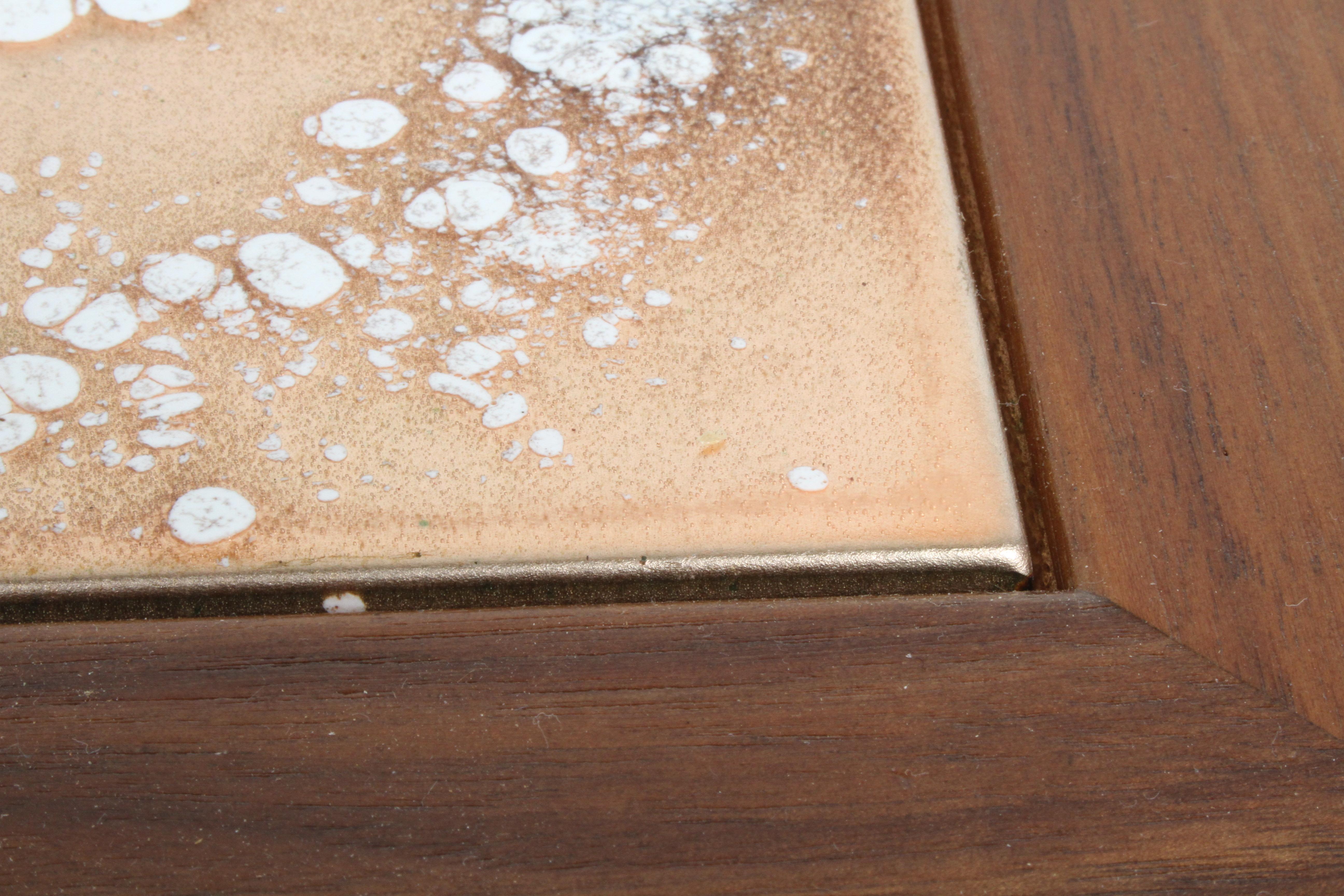 John Keal for Brown Saltman Snowbell Tree Tile Top Design, Walnut Side Tables For Sale 3