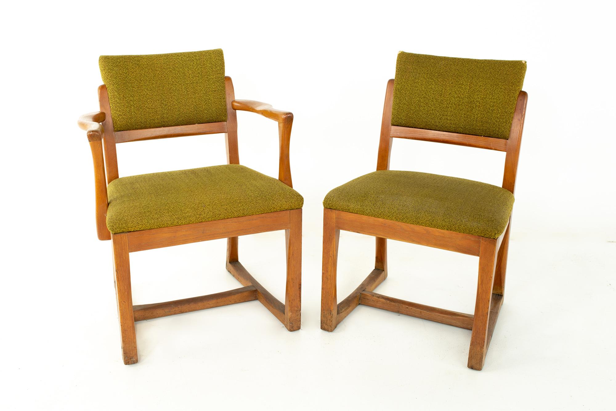 John Keal for Brown Saltman Style MCM Mahogany Dining Chairs, Set of 6 2