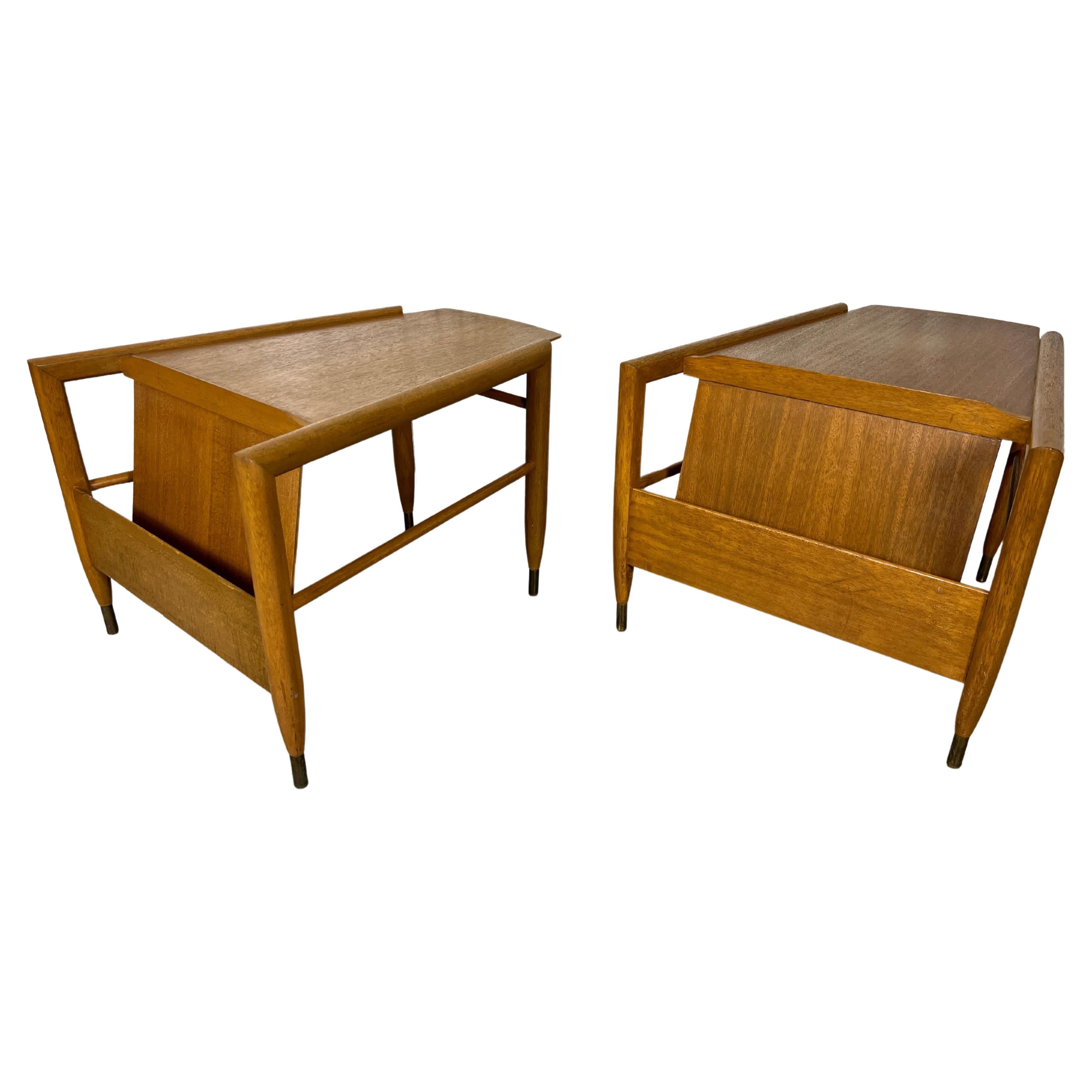 John Keal for Brown Saltman Wedge End Tables For Sale 11