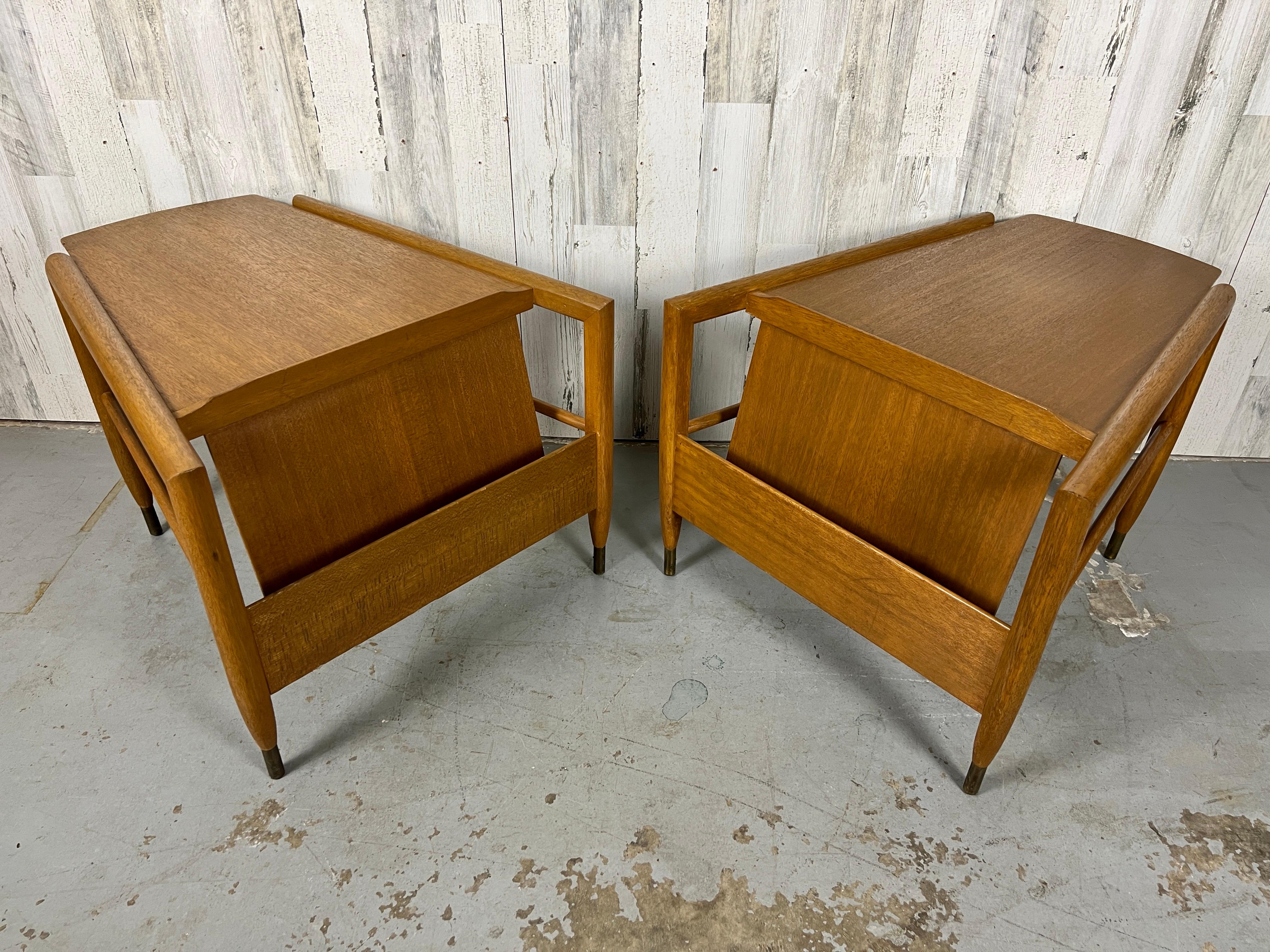 John Keal for Brown Saltman Wedge End Tables For Sale 1