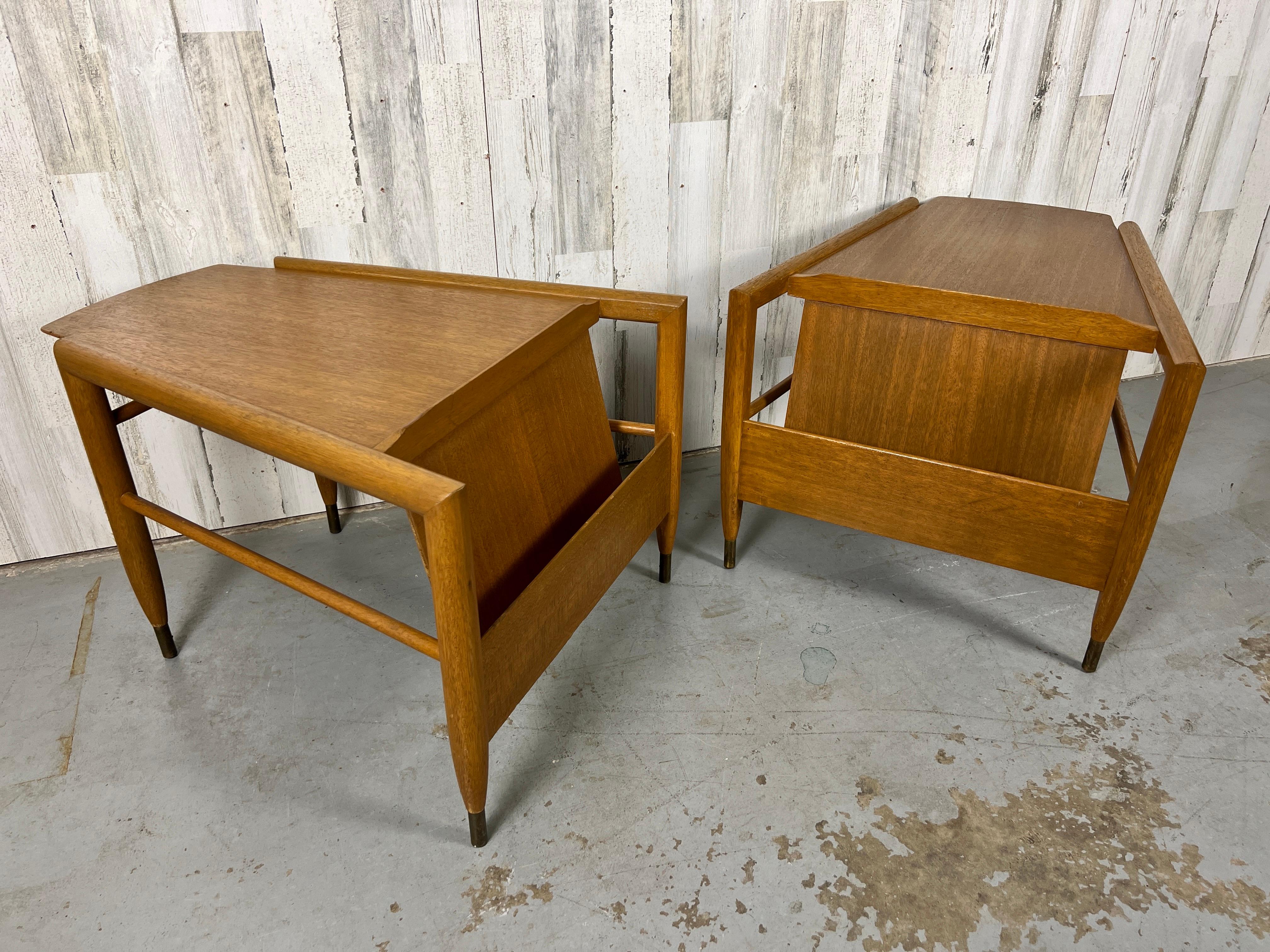 John Keal for Brown Saltman Wedge End Tables For Sale 2