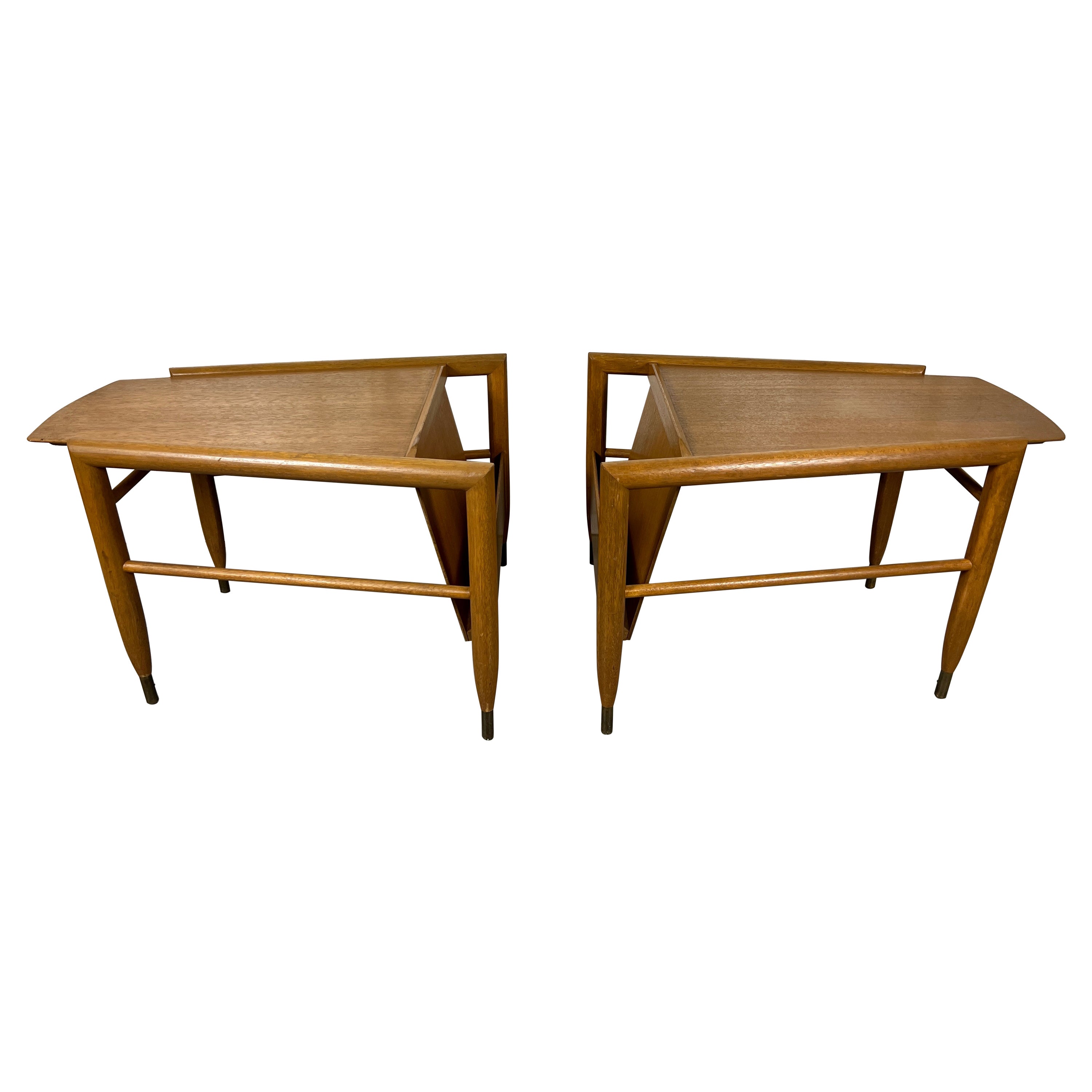 John Keal for Brown Saltman Wedge End Tables