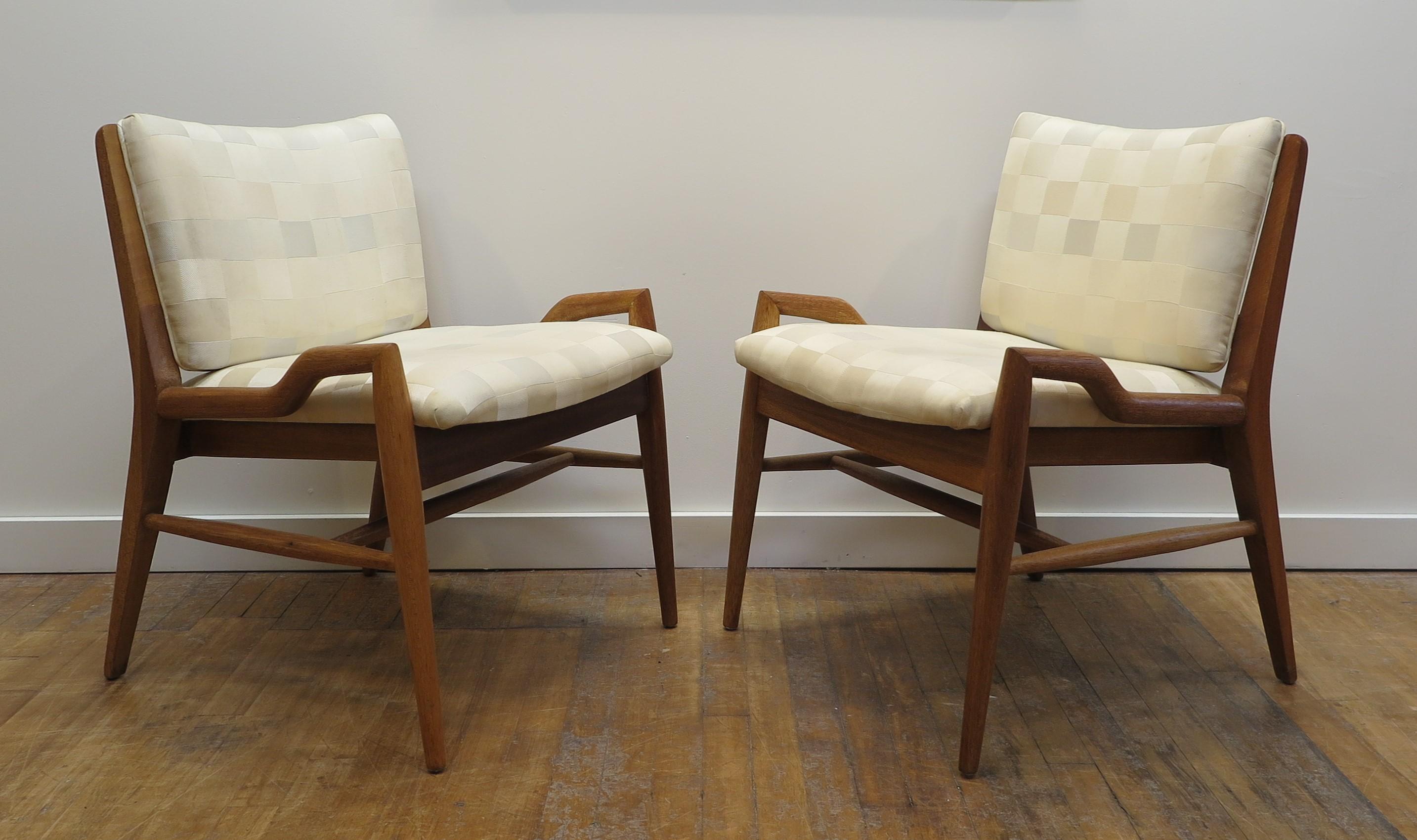 Mid-Century Modern John Keal Low Arm Chairs 
