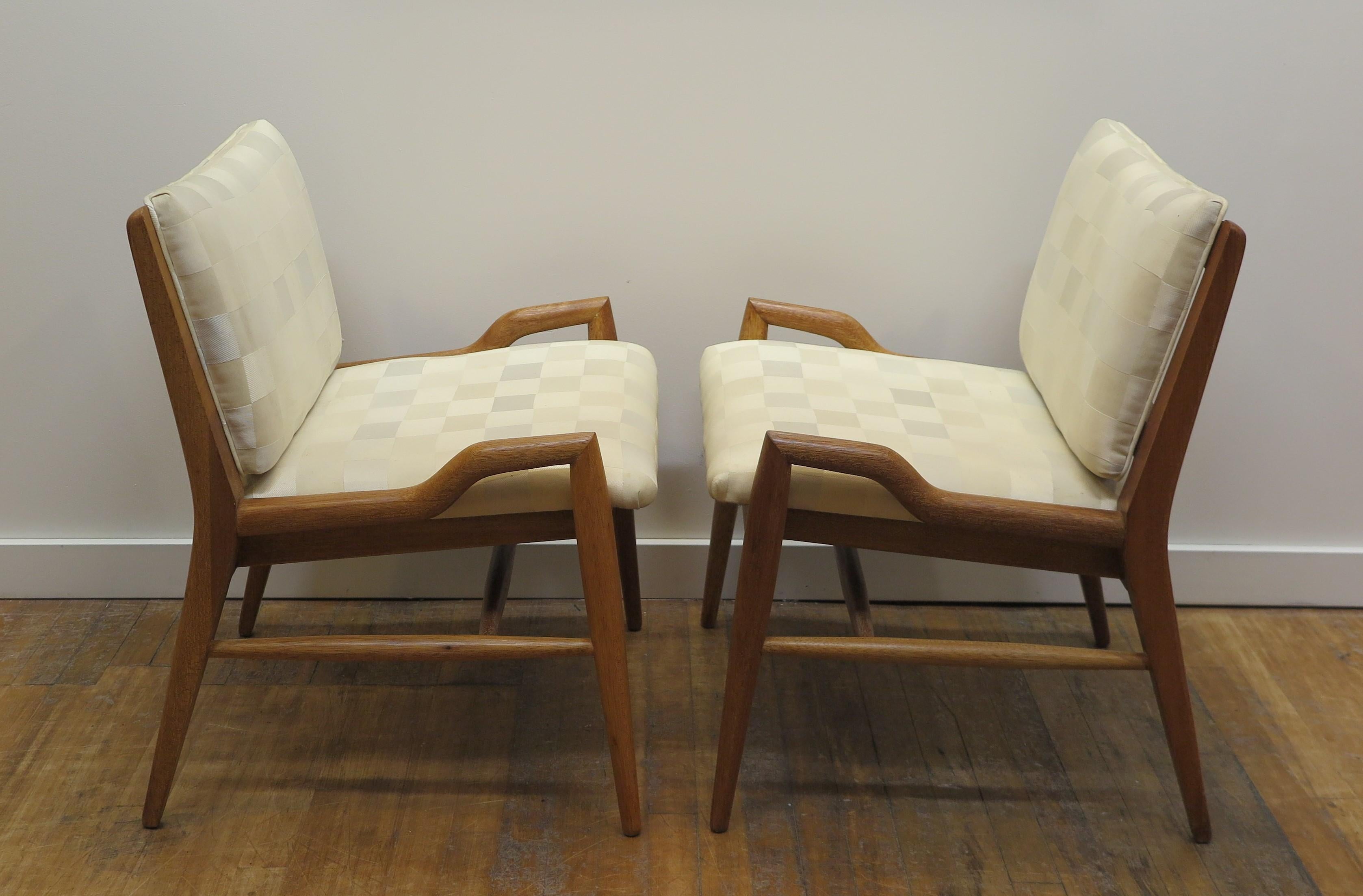 John Keal Low Arm Chairs  In Good Condition In New York, NY