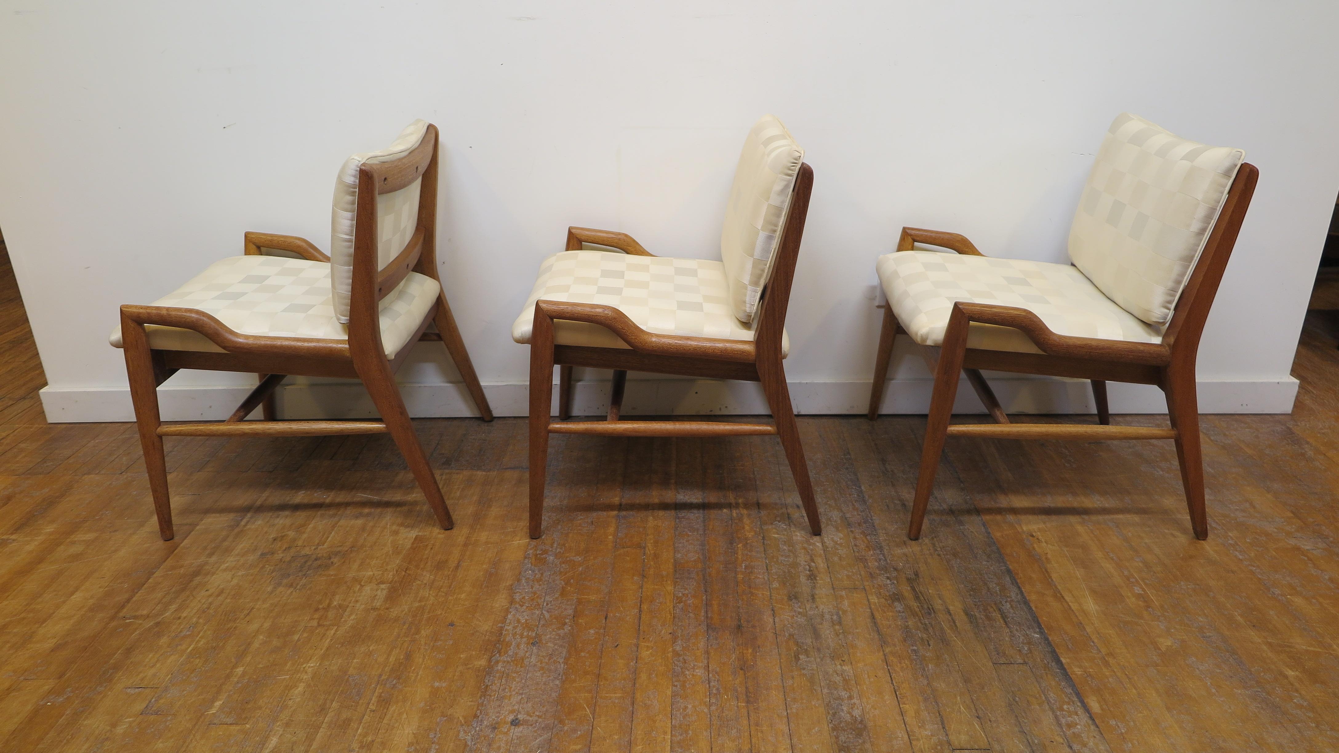 John Keal Low Arm Dinning Chairs In Good Condition In New York, NY