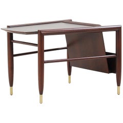 John Keal Magazine Side Table for Brown Saltman