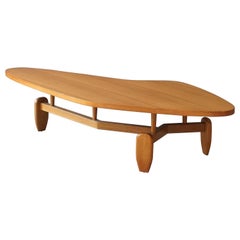 John Keal, Organic Coffee Table, Oak, for Brown Saltman, America, 1950s