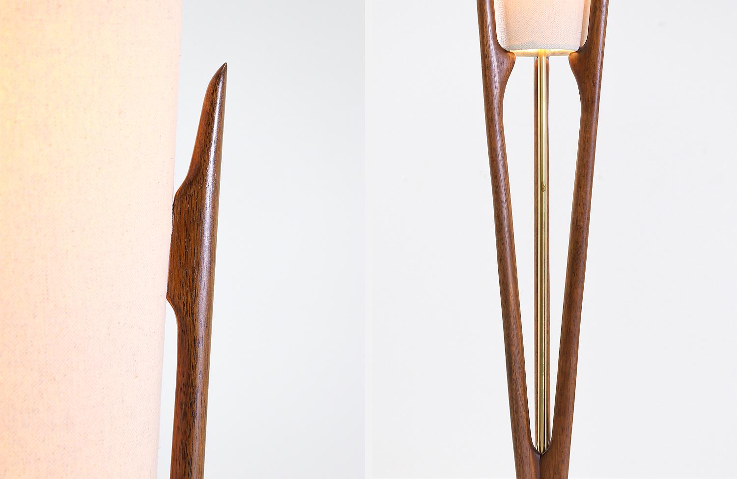 John Keal Sculpted Floor Lamp for Modeline In Excellent Condition In Los Angeles, CA