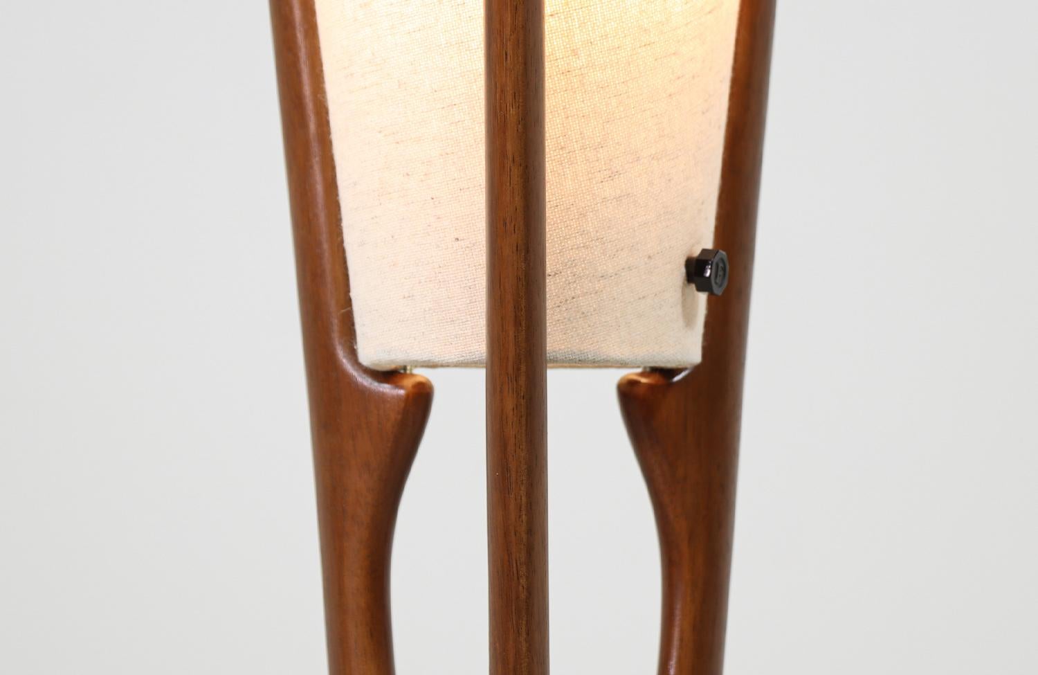 John Keal Sculpted Trident-Style Floor Lamp for Modeline 2