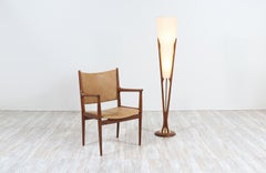 John Keal Sculpted Trident-Style Floor Lamp for Modeline