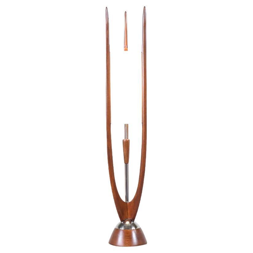 John Keal Sculpted Trident-Style Table Lamp for Modeline