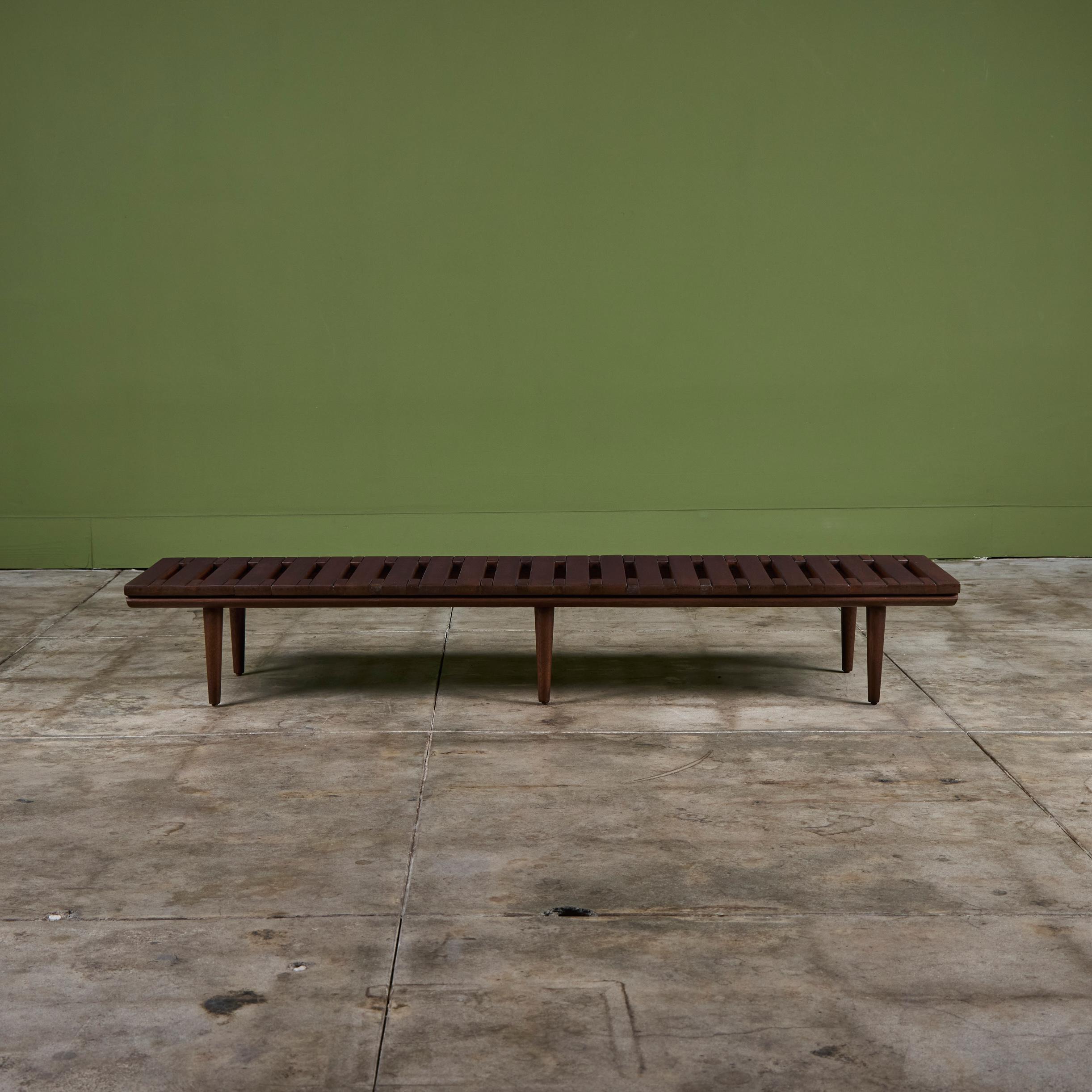 Banco de listones John Keal para Brown Saltman en Bueno estado para la venta en Los Angeles, CA